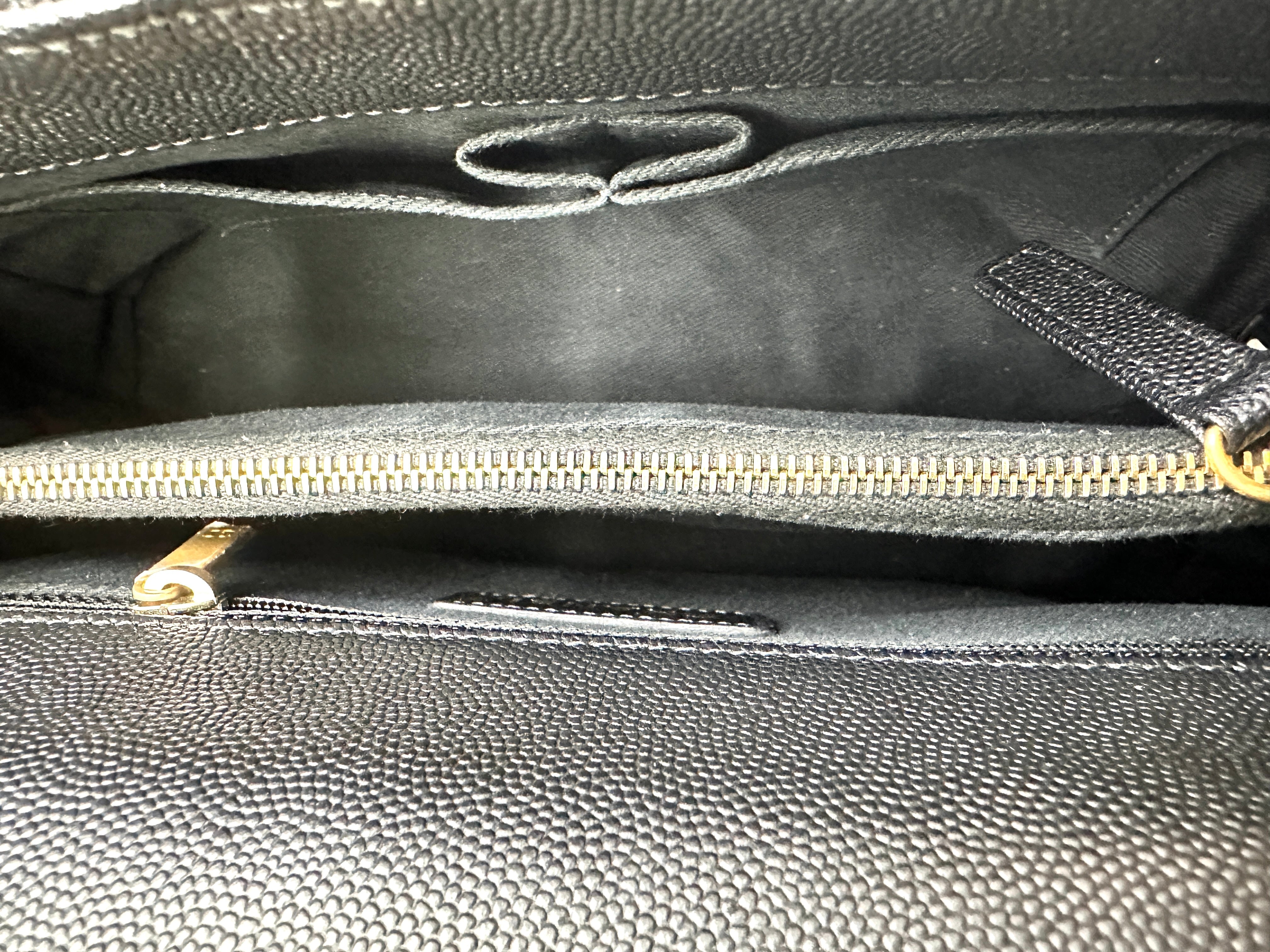 Chanel CoCo Handle Black Quilted Leather Medium Size Lizard Handle Shoulder Bag(29***42) CC1861