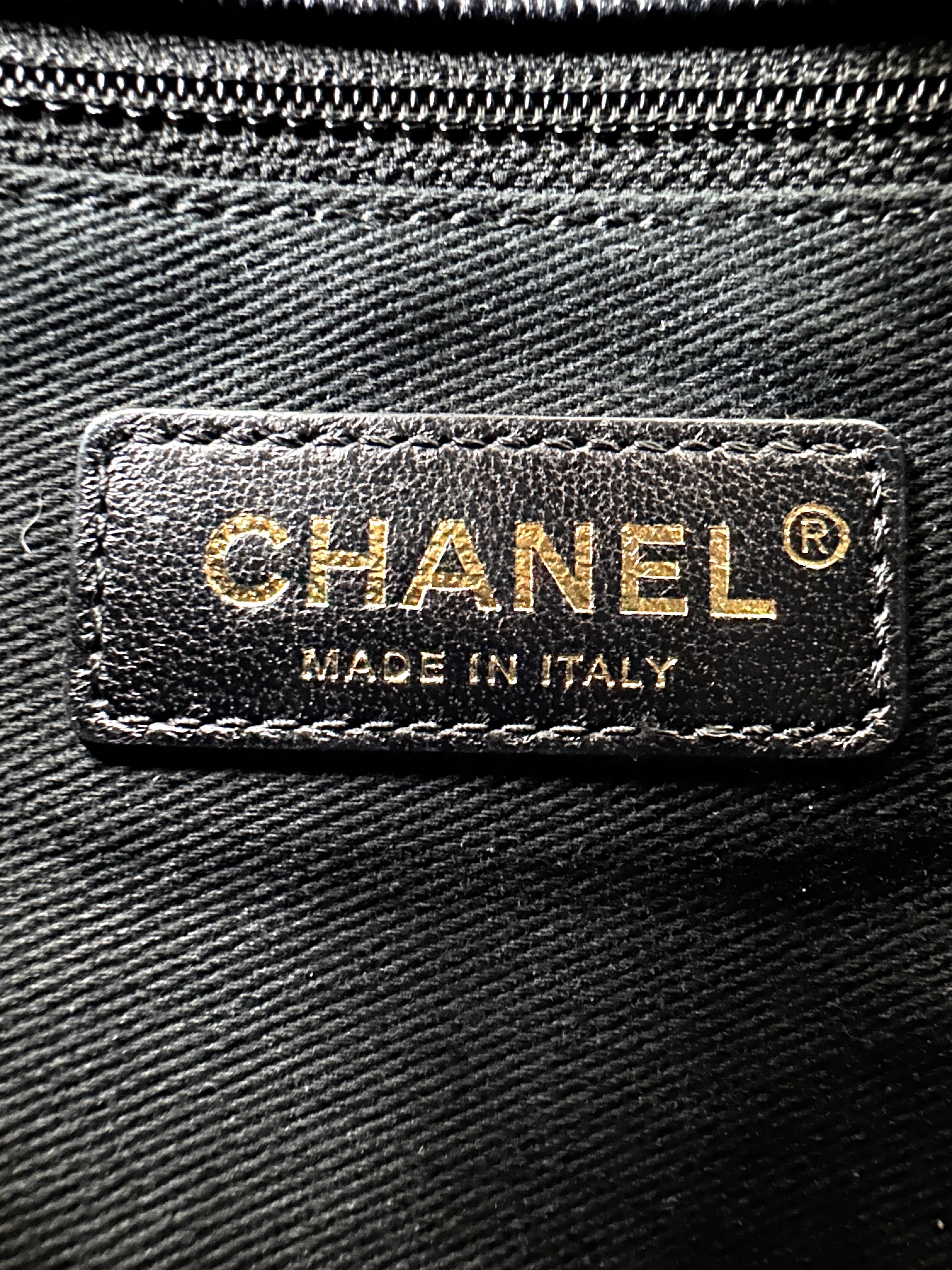 Chanel CoCo Handle Black Quilted Leather Medium Size Lizard Handle Shoulder Bag(29***42) CC1861