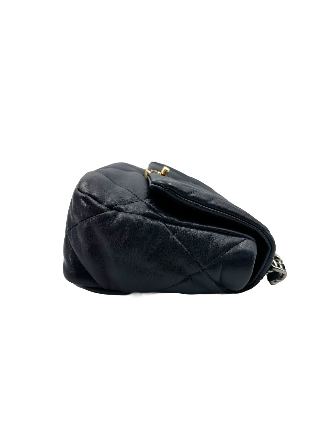 Chanel 19Bag Navy Quilted Leather Flap Bag With Gold Hardware(30***31) CC1867