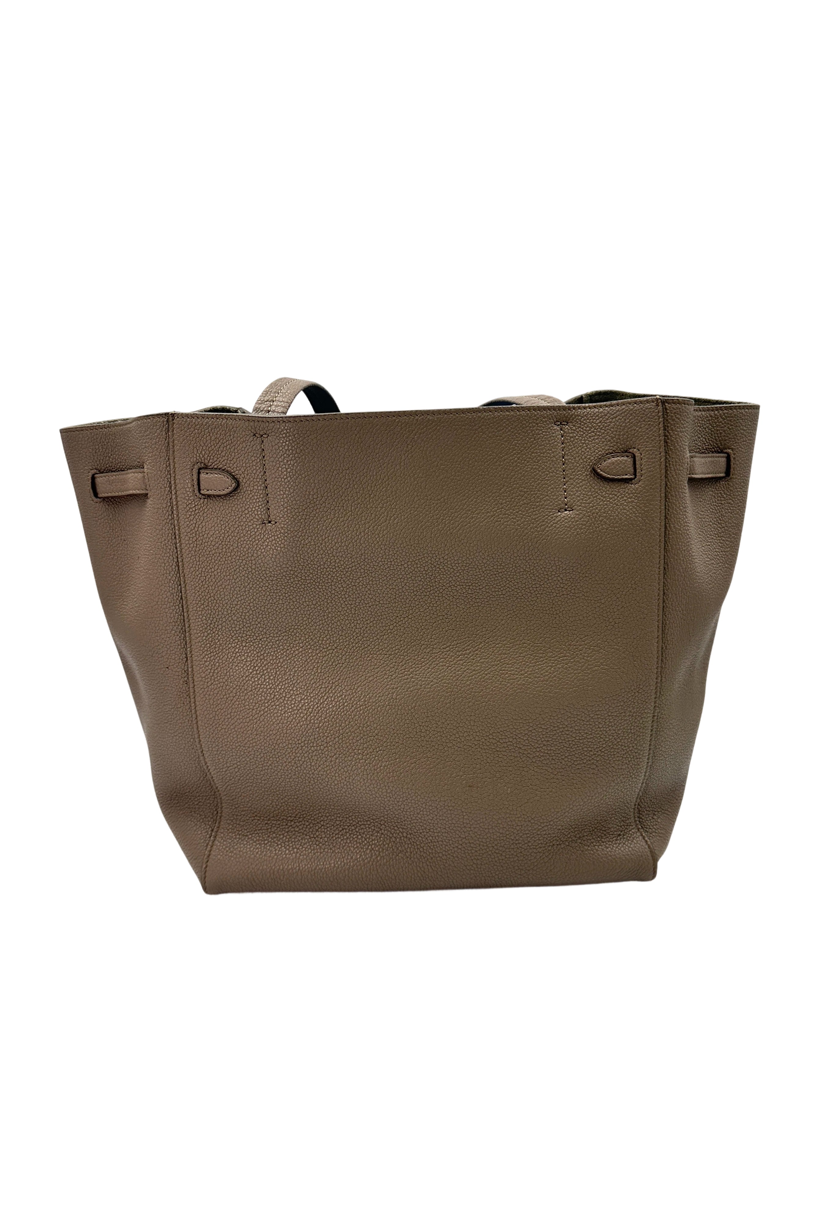 Celine Cabas Phantom Grey Leather Handle Bag CE157