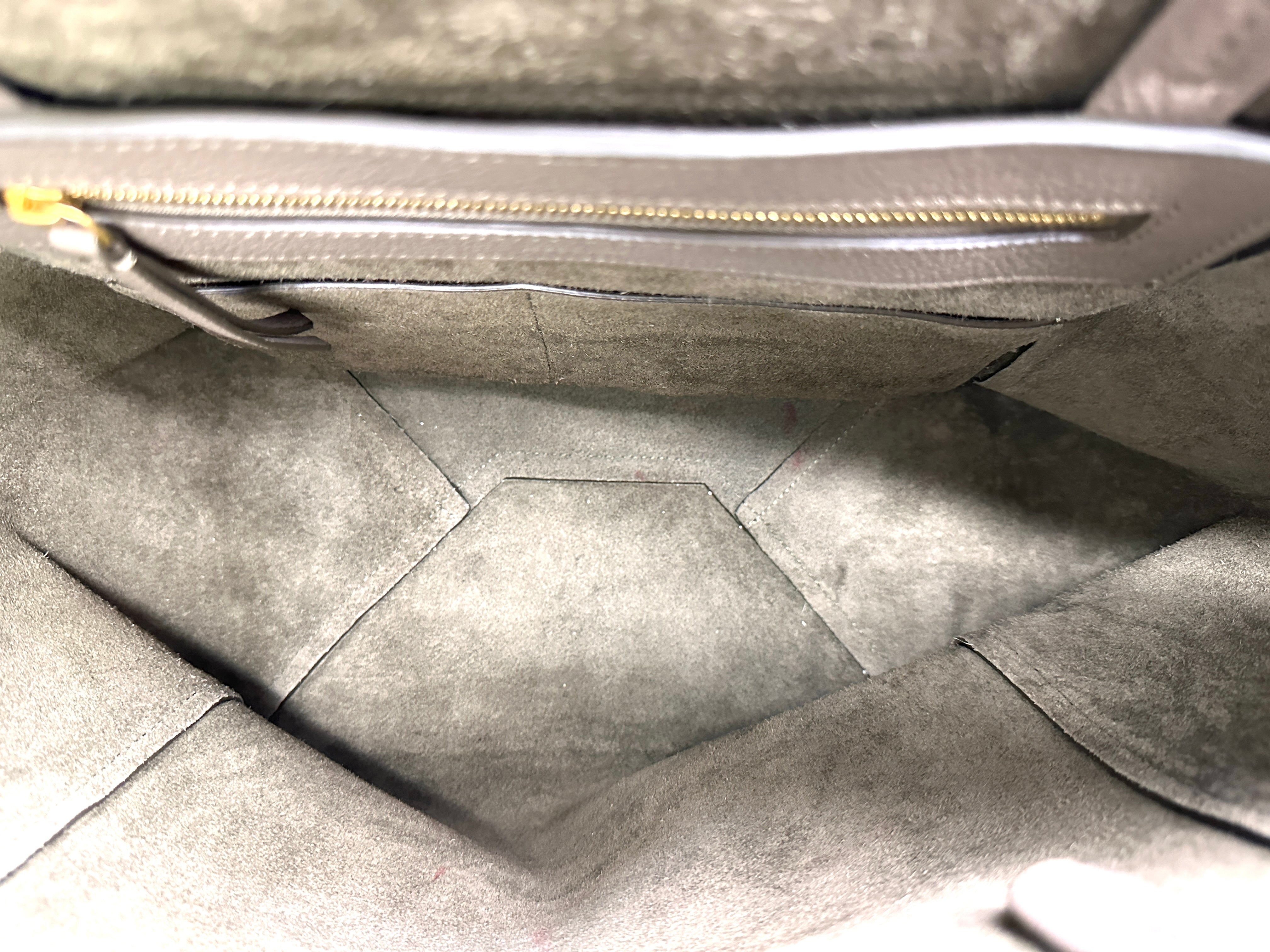 Celine Cabas Phantom Grey Leather Handle Bag CE157