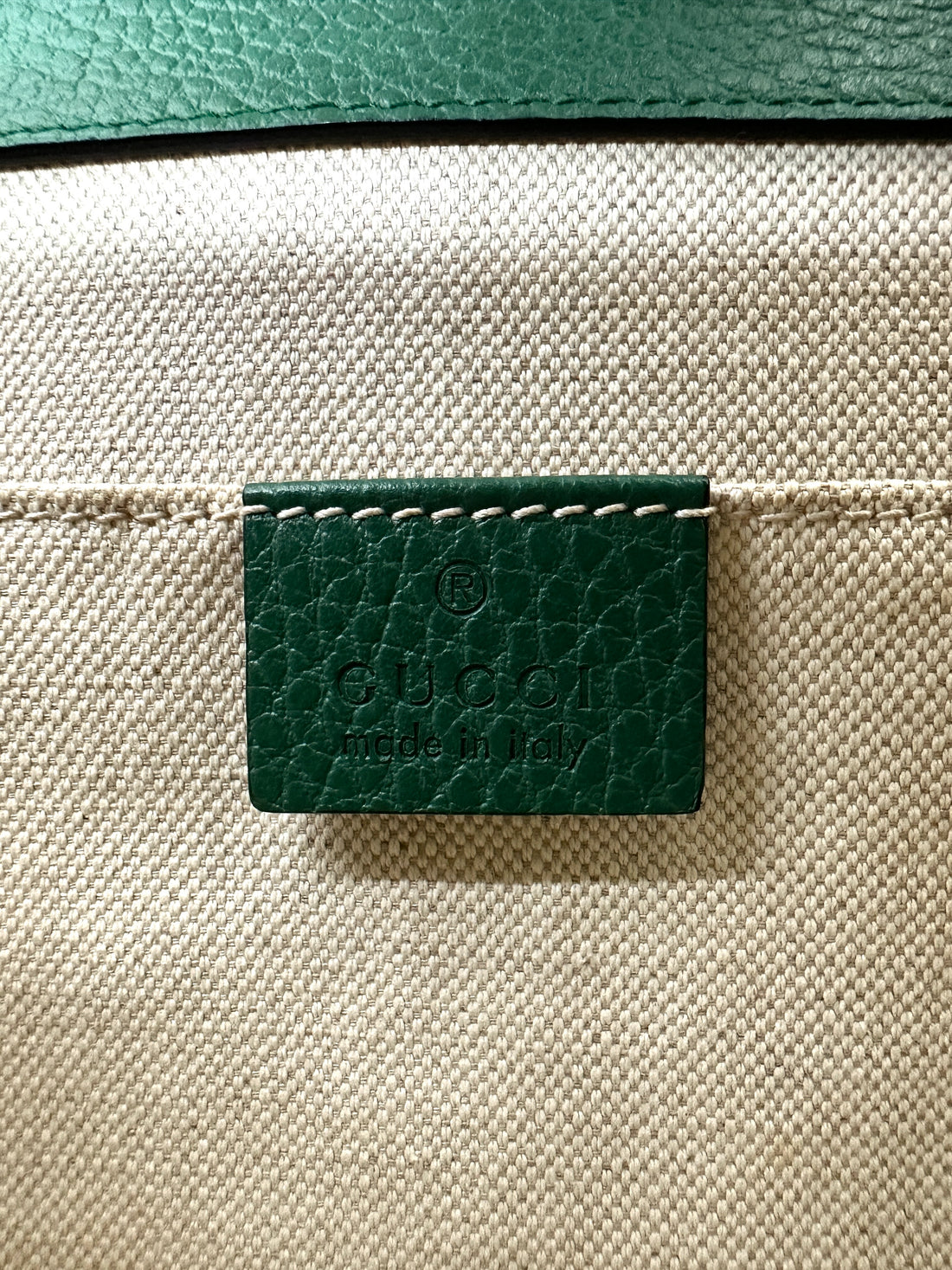 Gucci Dionysus Green Leather Bamboo Top Handle Bag GG900