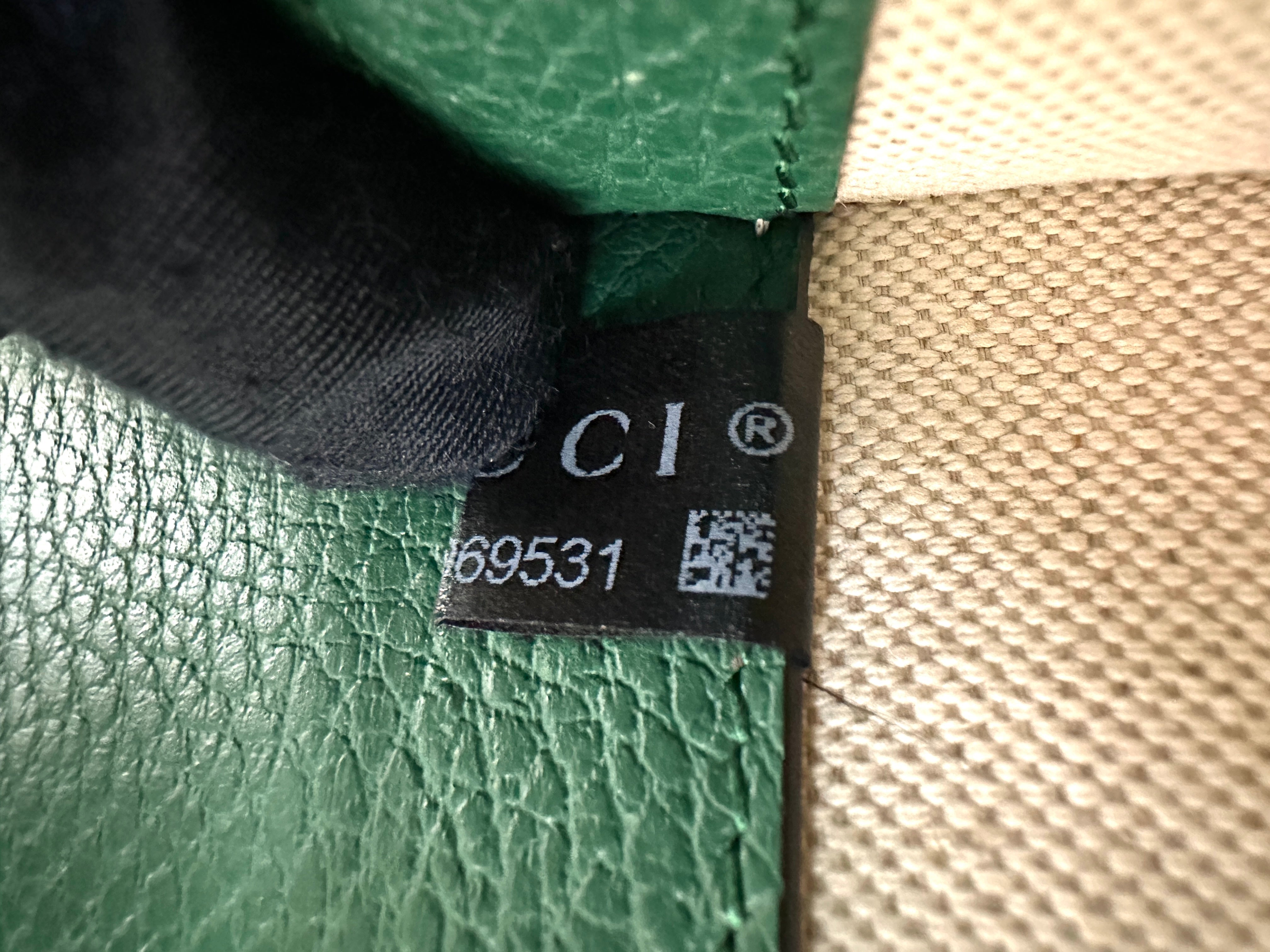 Gucci Dionysus Green Leather Bamboo Top Handle Bag GG900