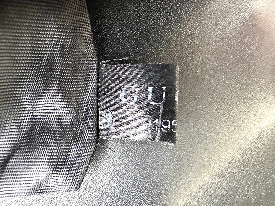 Gucci Sylvie Black Leather Medium Size Shoulder Bag GG901