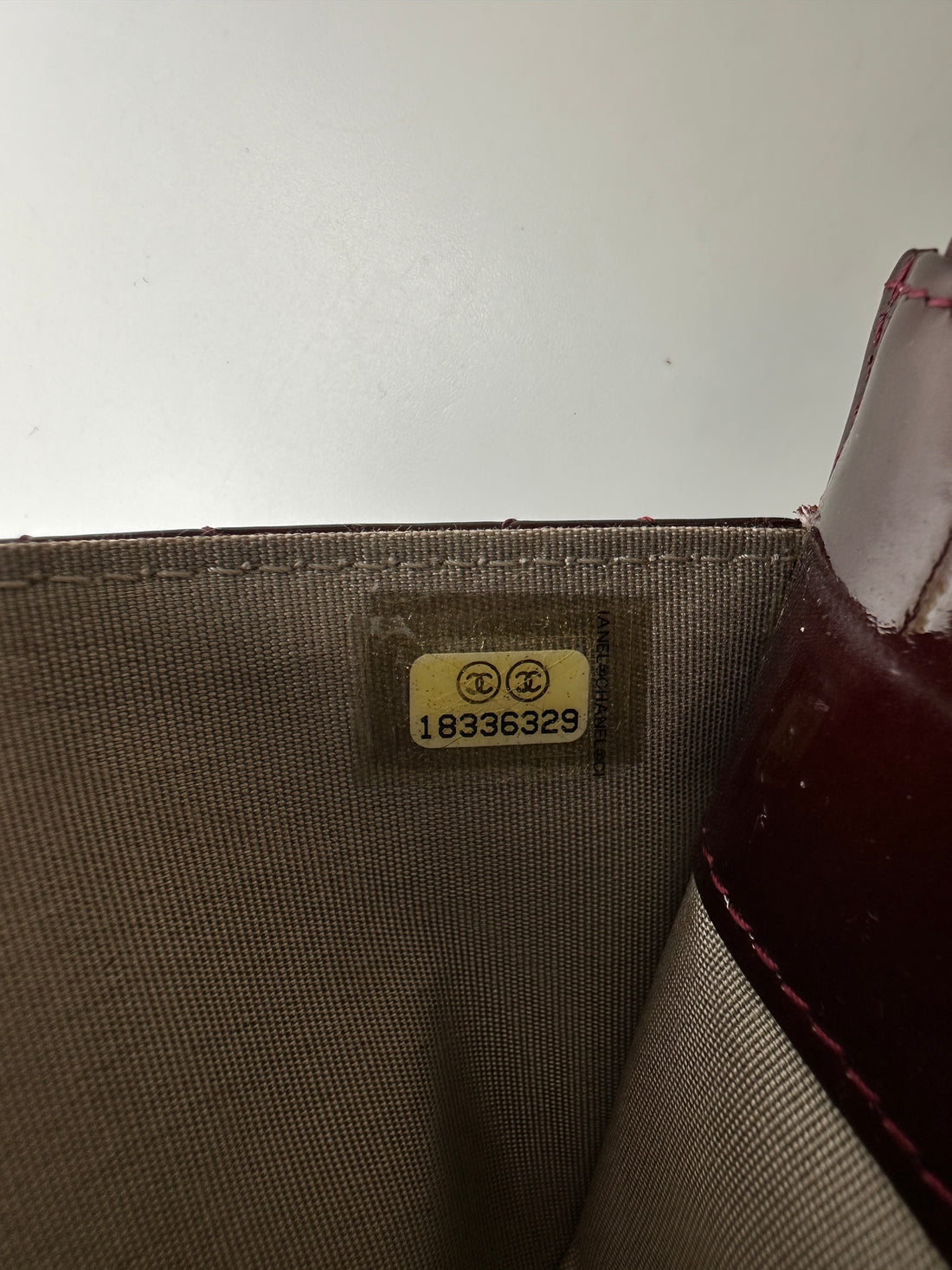 Chanel Burgundy Quilted Patent Leather Wallet On Chain With Crystal Buckle(18***29) CC1869