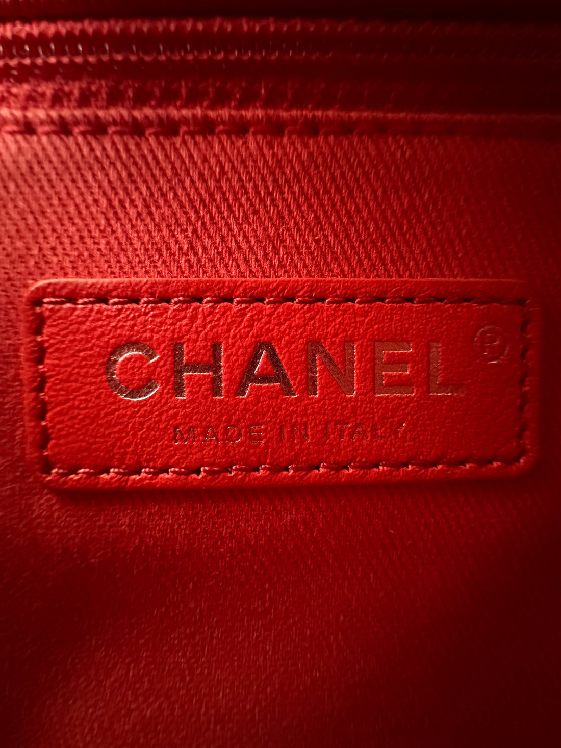 Chanel CoCo Handle Red Chevron Quilted Leather Handle Bag With Silver Buckle(28***40) IRIS203