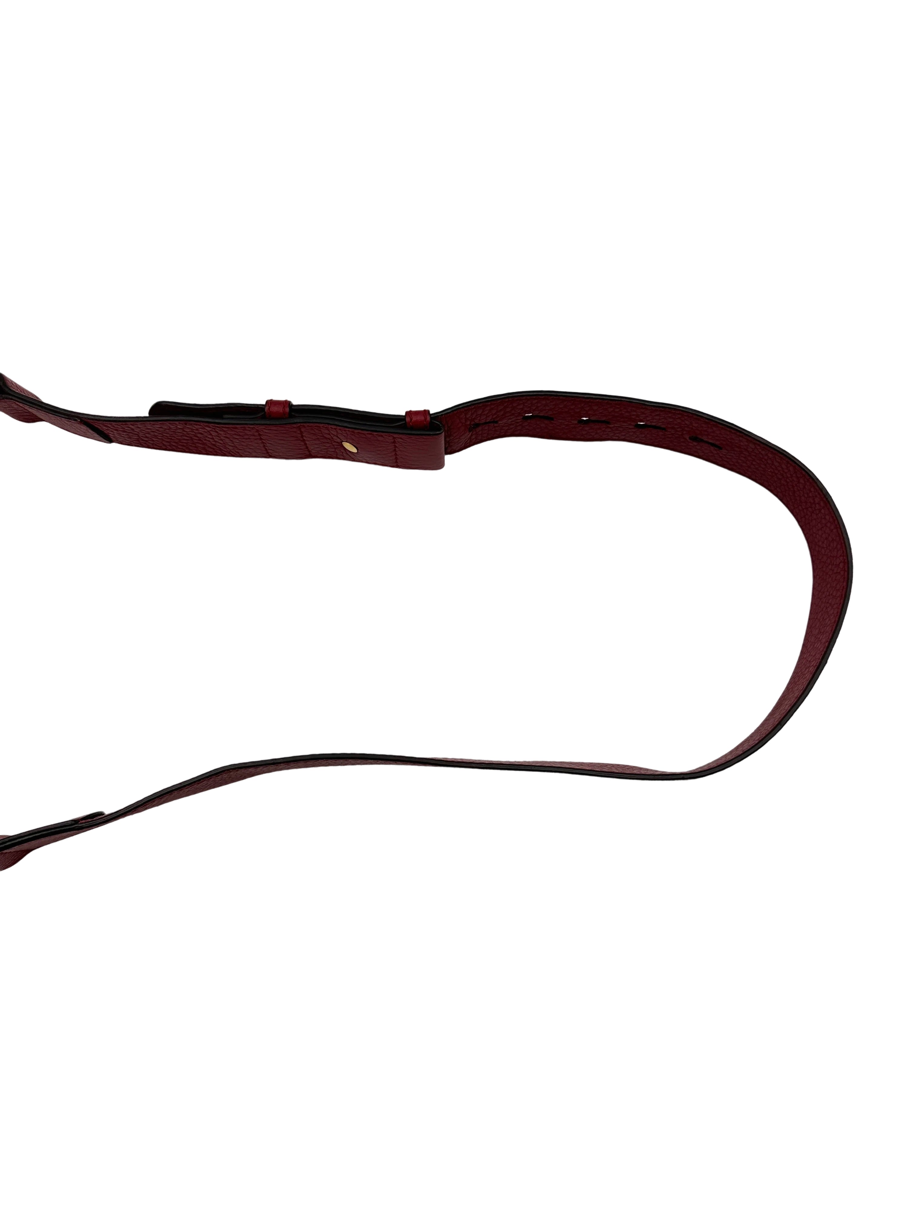 Gucci GG Marmont Animalier Tiger Handle Red Leather Shoulder Bag GG903