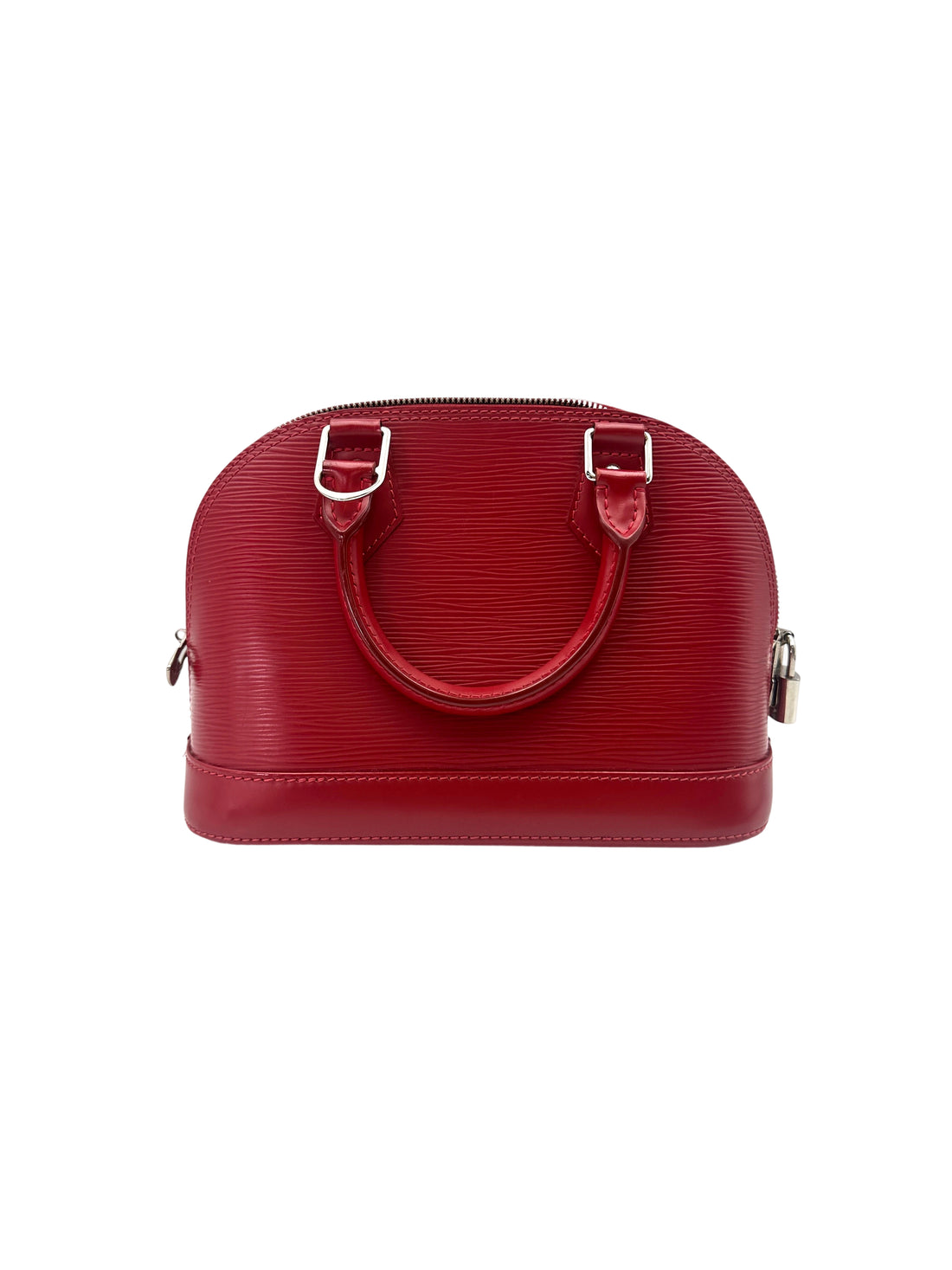 Louis Vuitton Alma BB Red Monogram Epi Leather Handle Bag LV2565