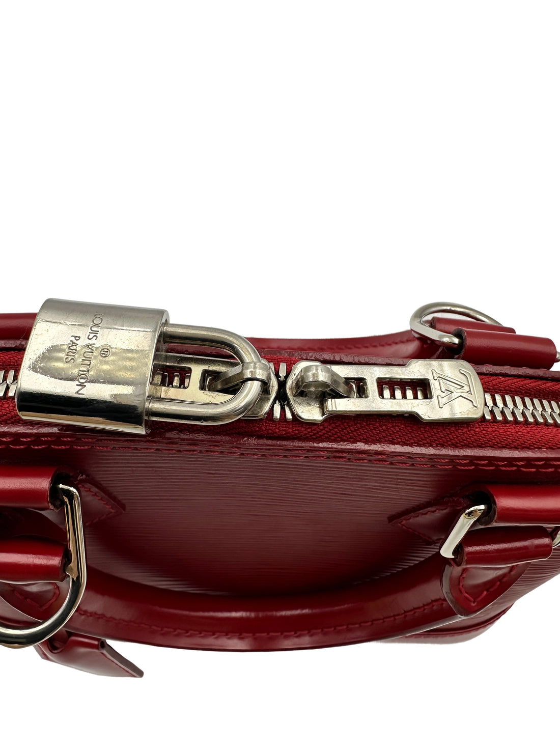 Louis Vuitton Alma BB Red Monogram Epi Leather Handle Bag LV2565