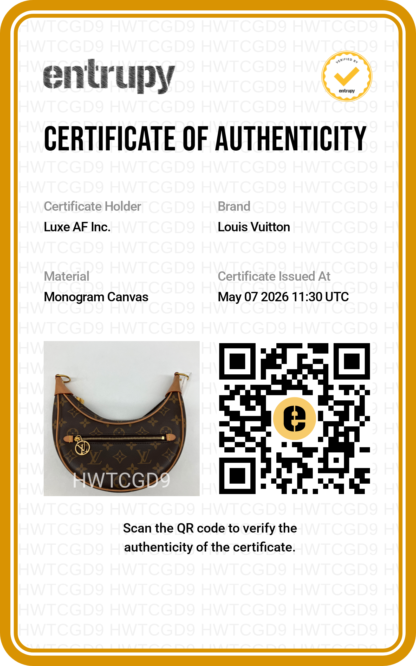 Louis Vuitton Loop Monogram Canvas Shoulder Bag LV2567
