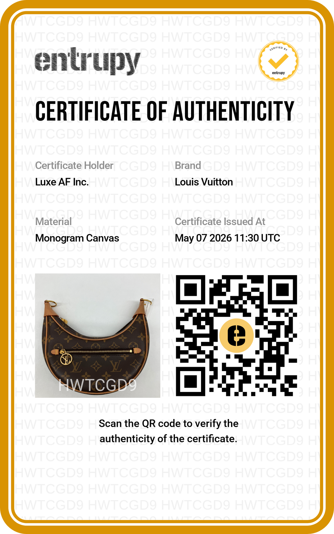 Louis Vuitton Loop Monogram Canvas Shoulder Bag LV2567