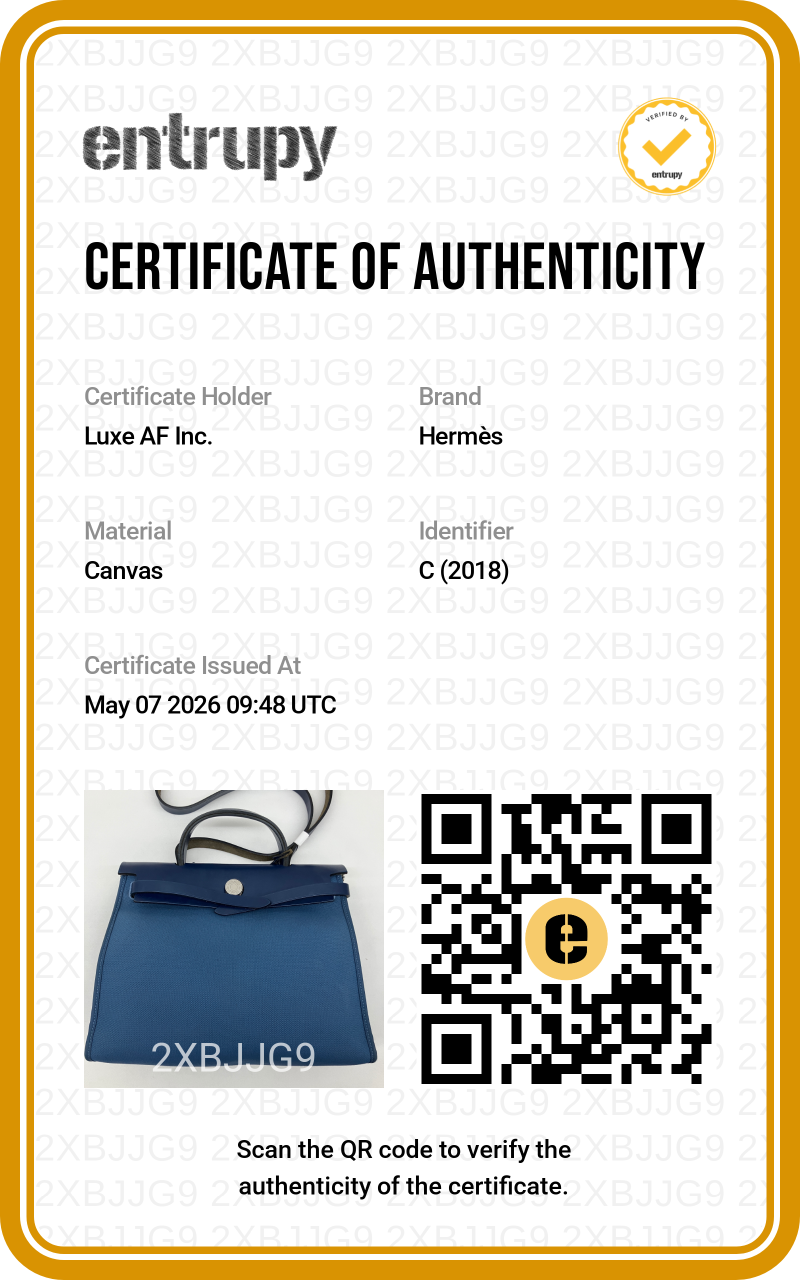 Hermes Herbag Zip 31 Navy Toile Canvas Handle Bag HR105