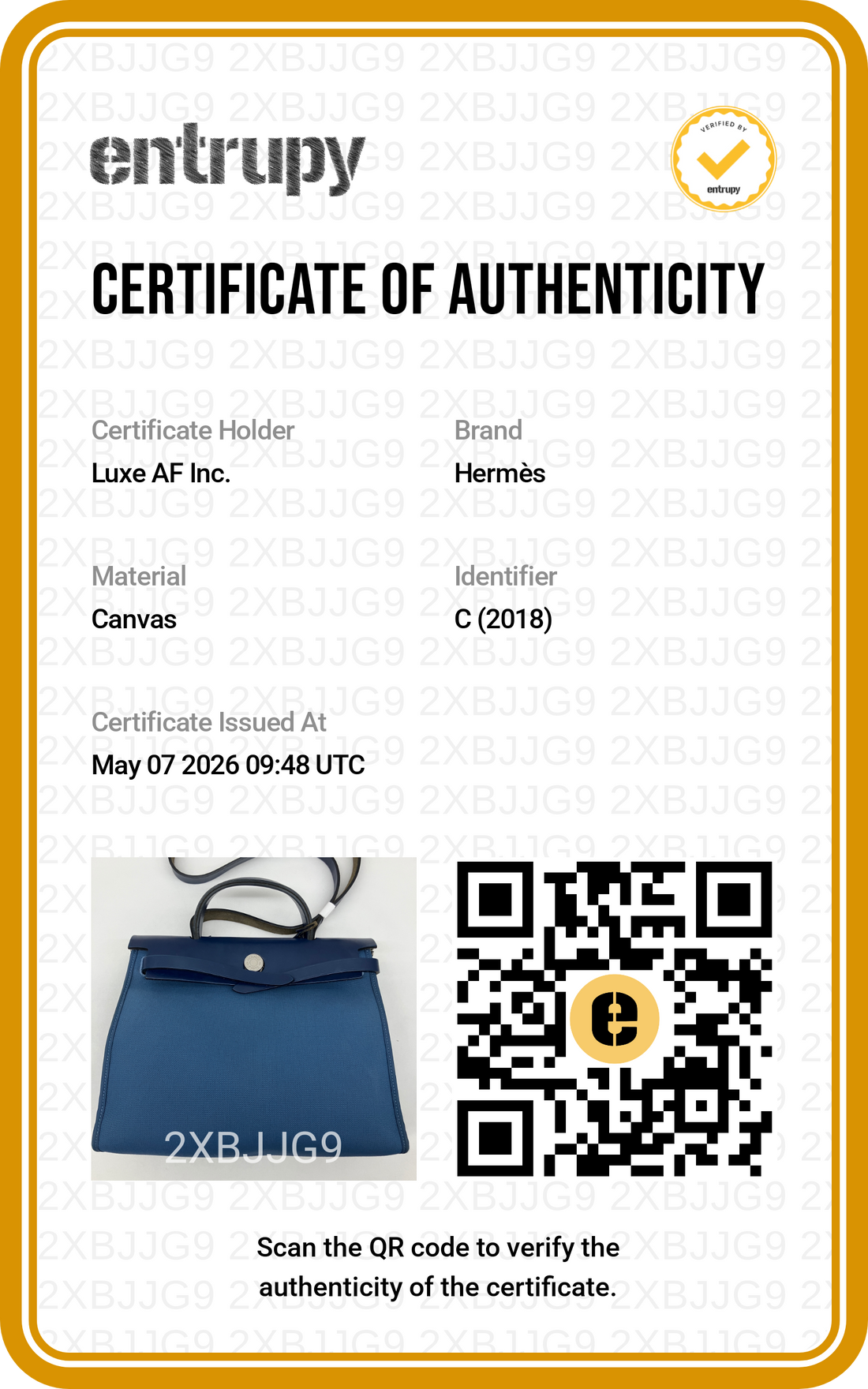 Hermes Herbag Zip 31 Navy Toile Canvas Handle Bag HR105
