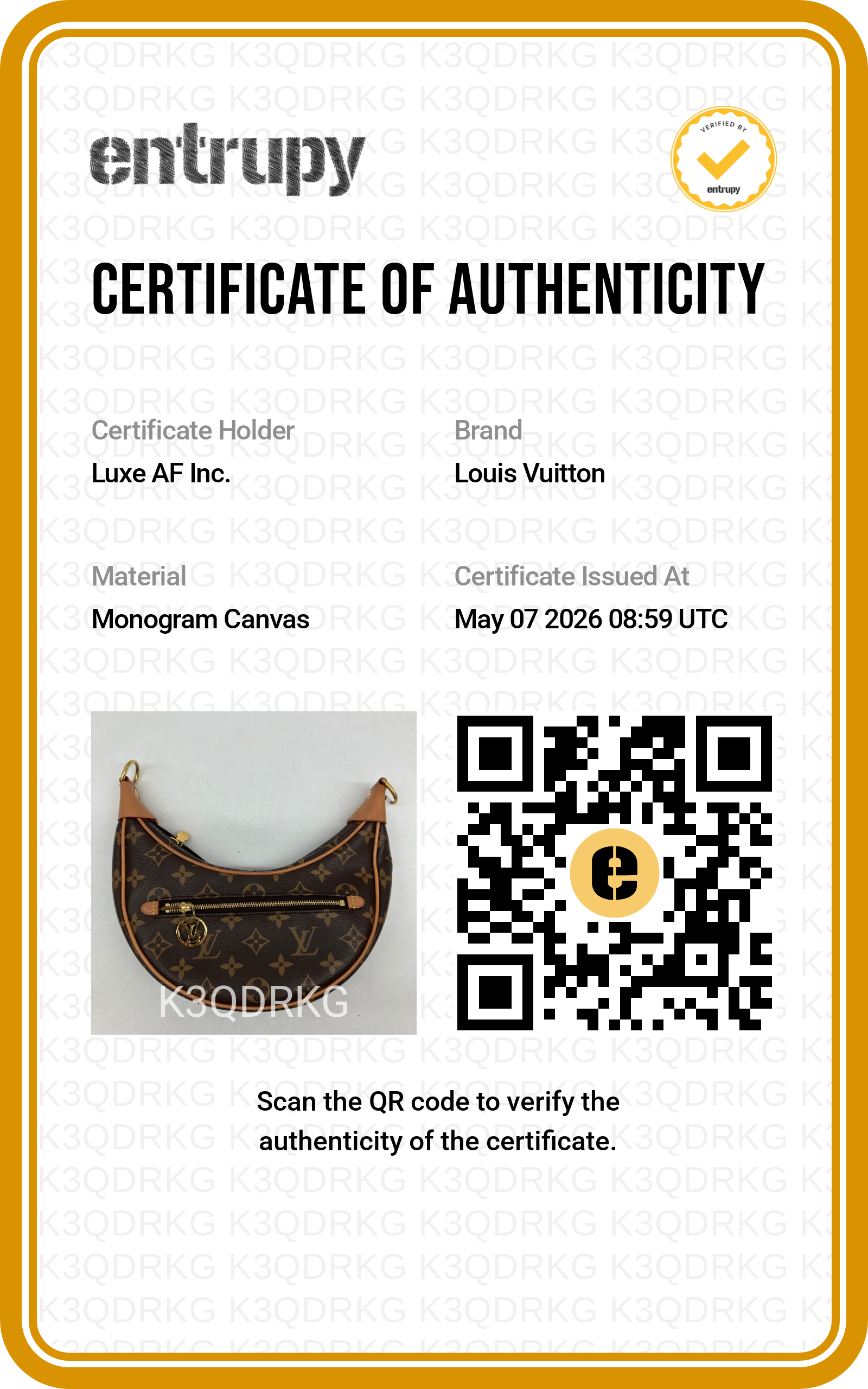 Louis Vuitton Loop Monogram Canvas Shoulder Bag LV2576