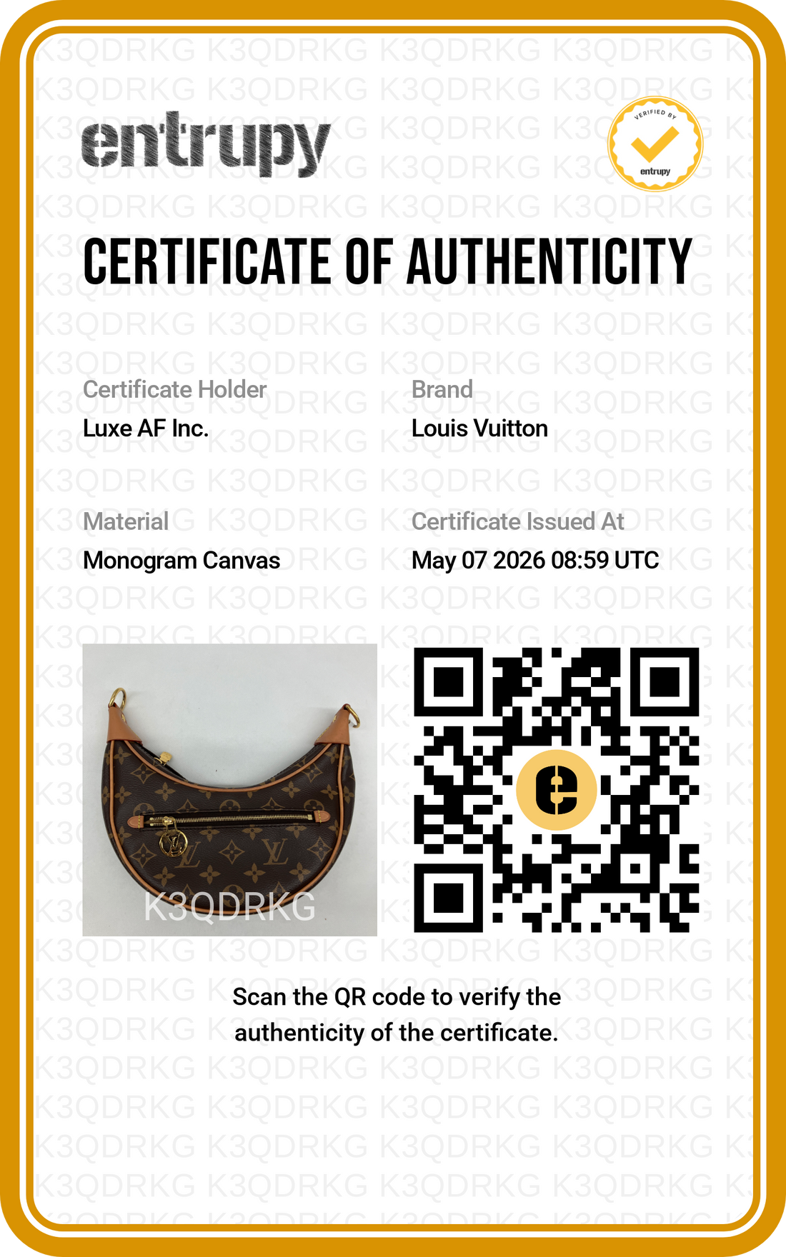 Louis Vuitton Loop Monogram Canvas Shoulder Bag LV2576