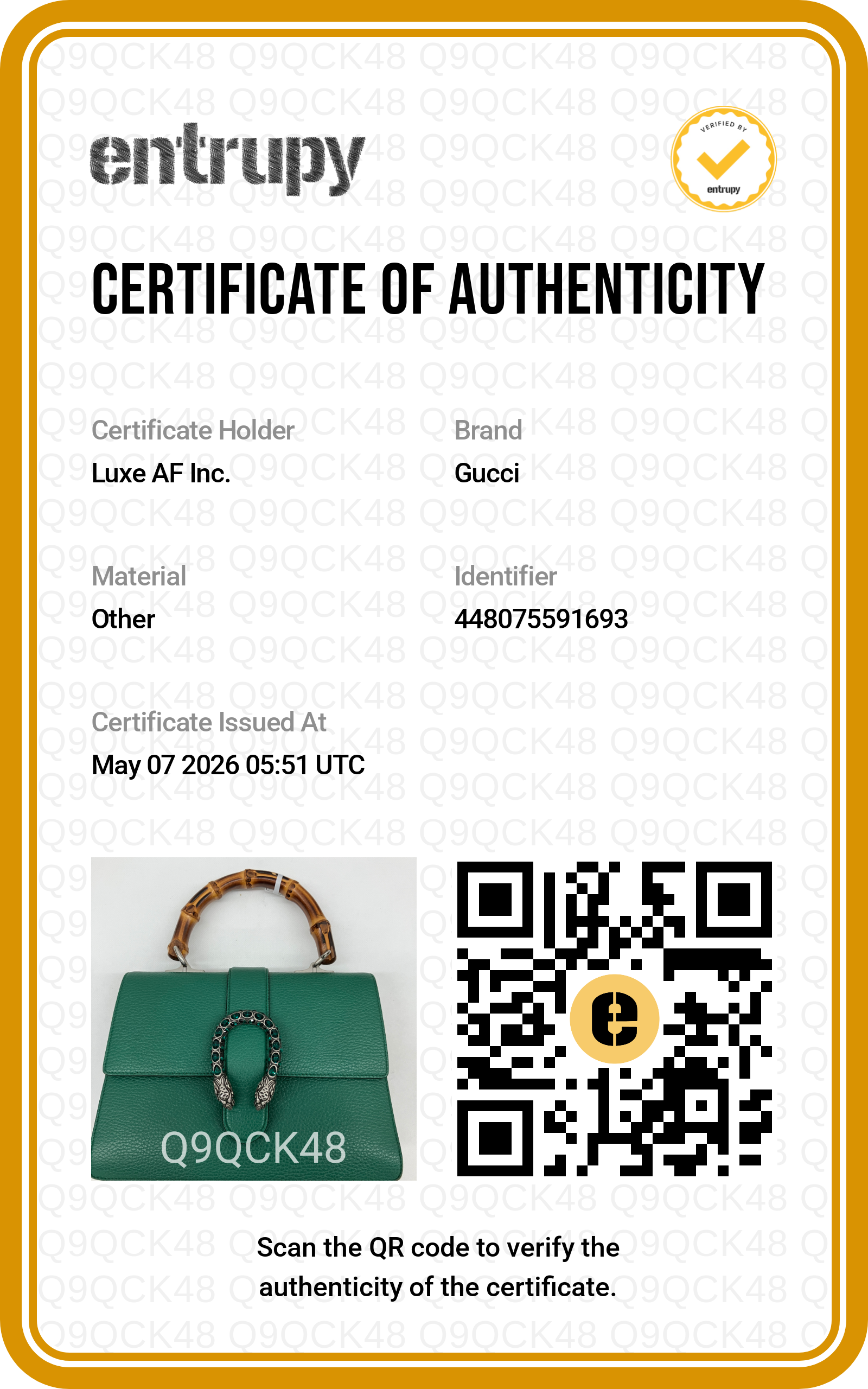 Gucci Dionysus Green Leather Bamboo Top Handle Bag GG900