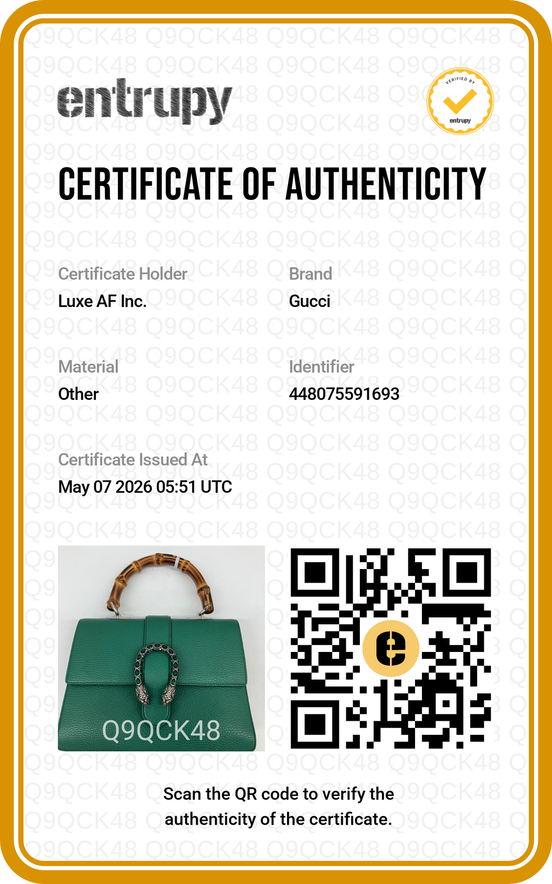 Gucci Dionysus Green Leather Bamboo Top Handle Bag GG900
