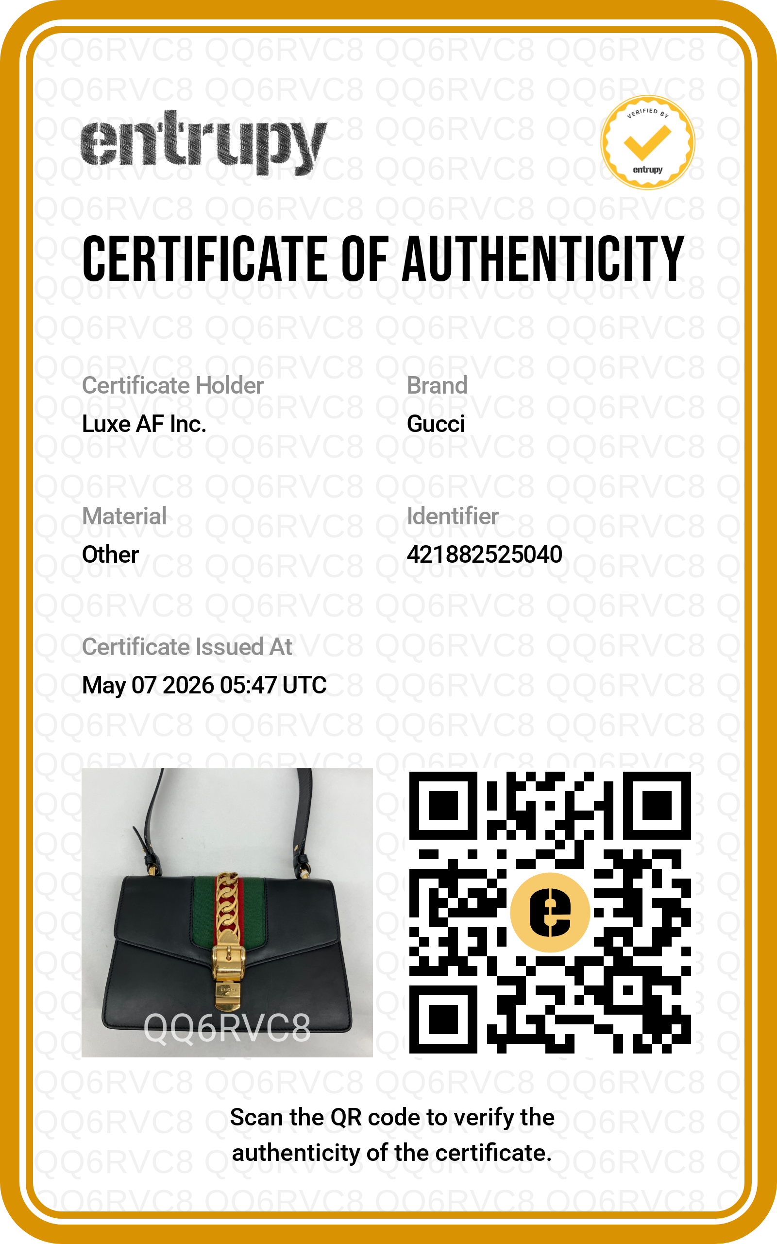 Gucci Sylvie Black Leather Medium Size Shoulder Bag GG901