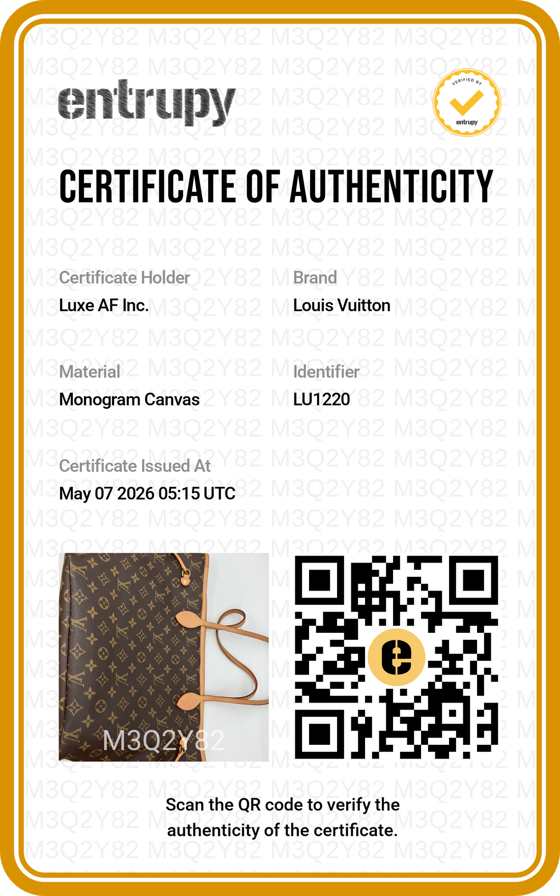Louis Vuitton Neverfull MM Monogram Canvas Shoulder Bag LV2556