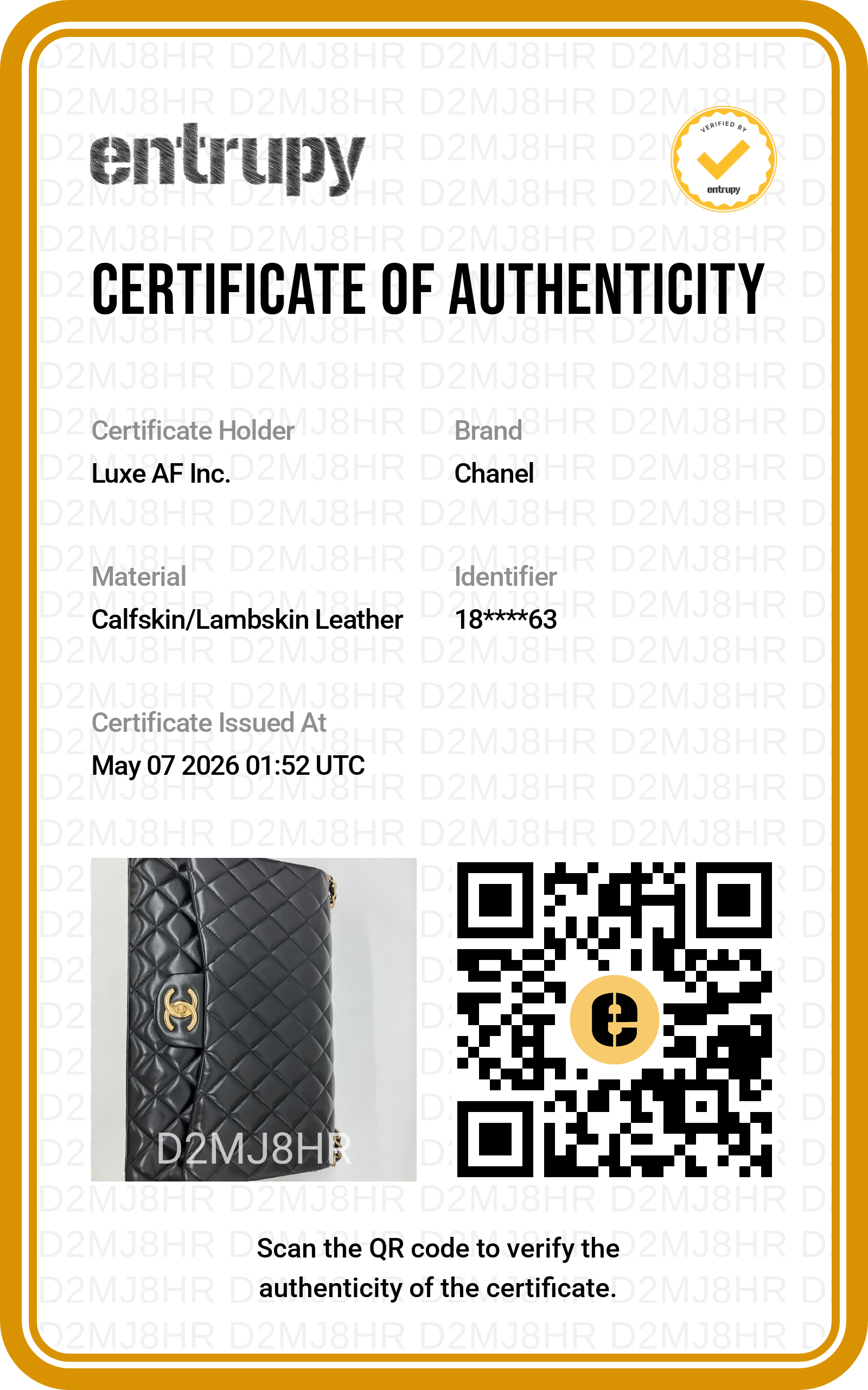 Chanel Classic Flap Black Quilted Leather Large Size Flap Bag With Gold Buckle(18***63) CC1860