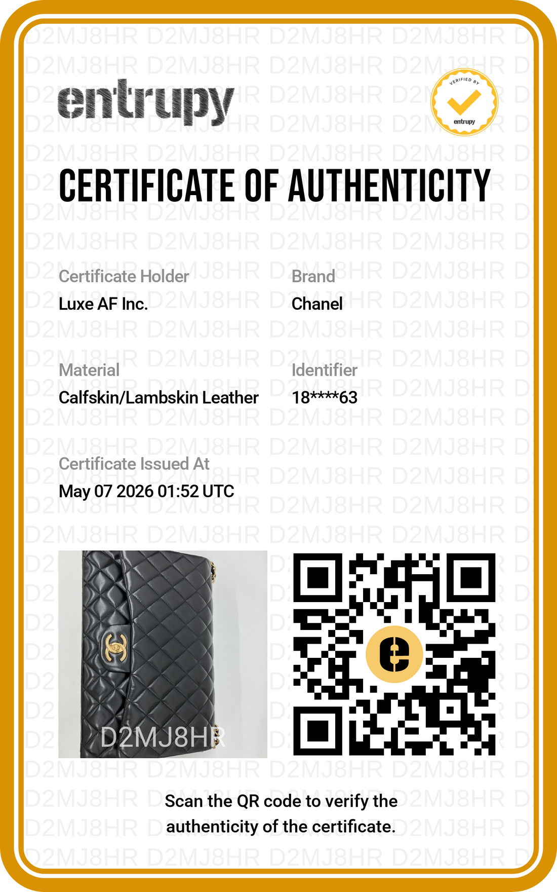 Chanel Classic Flap Black Quilted Leather Large Size Flap Bag With Gold Buckle(18***63) CC1860
