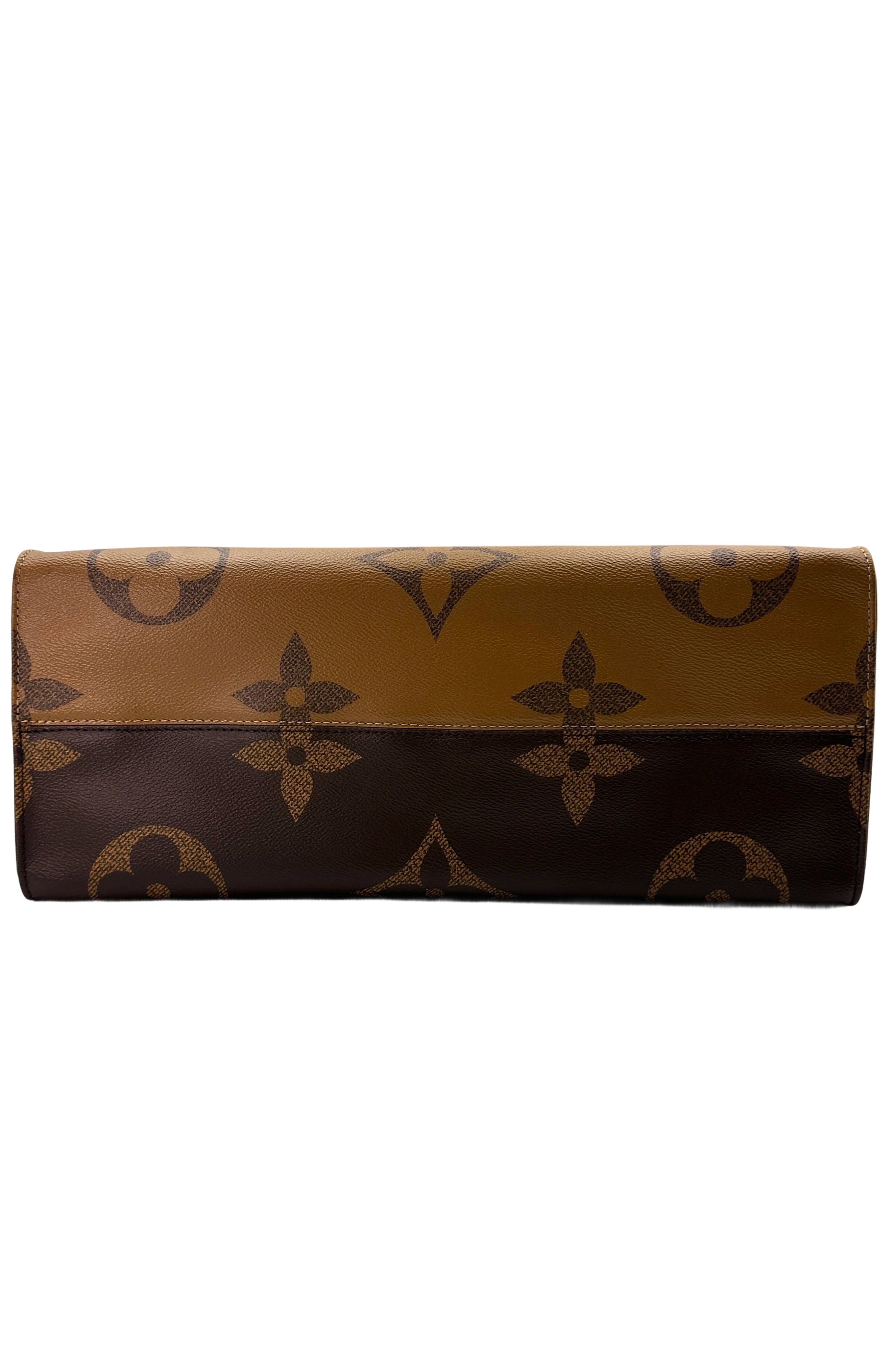 Louis Vuitton OnTheGo GM Brown Monogram Canvas Tote Handle Bag LV2571