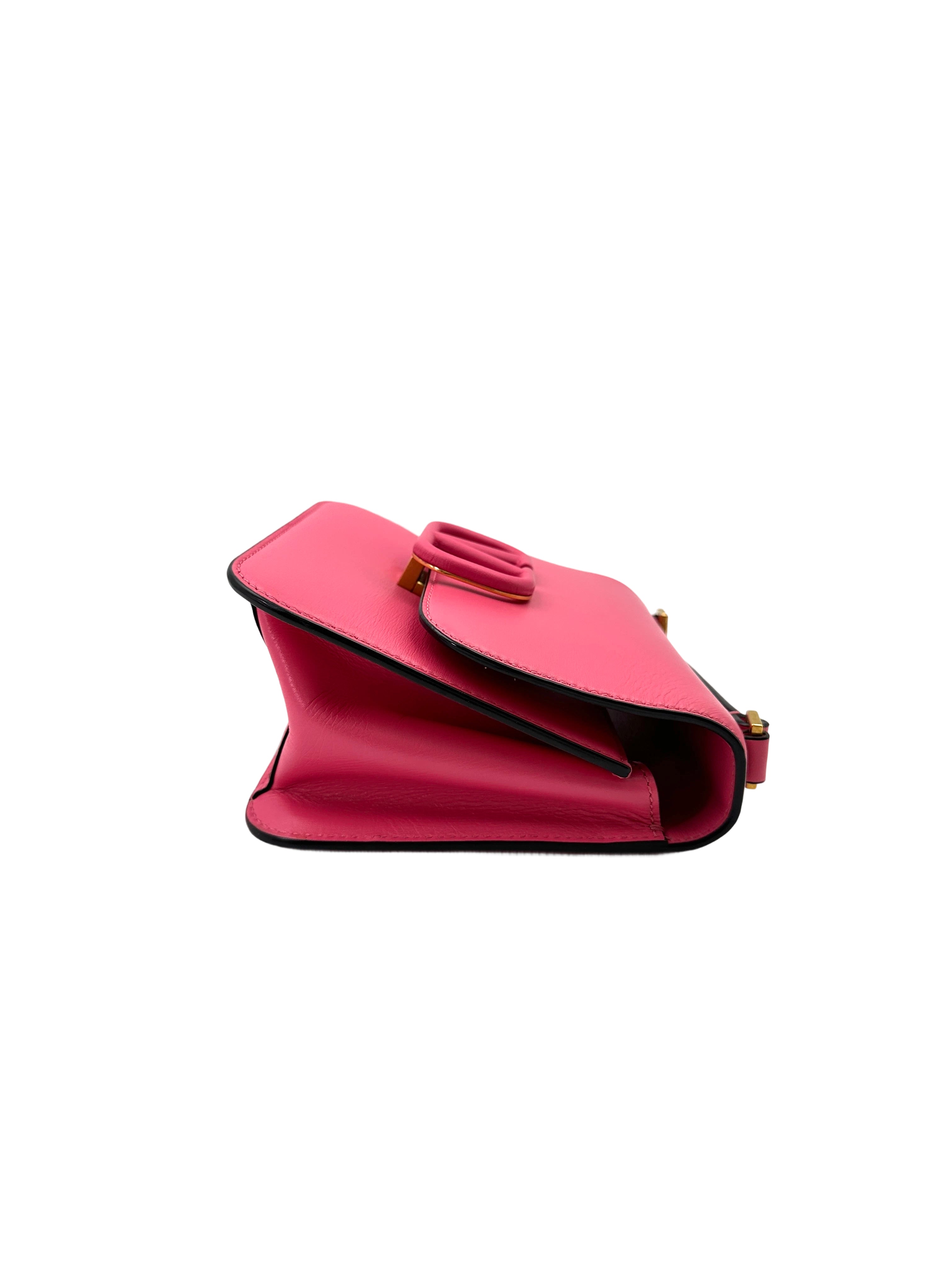 Valentino Garavani VSling Pink Leather Shoulder Bag VT28