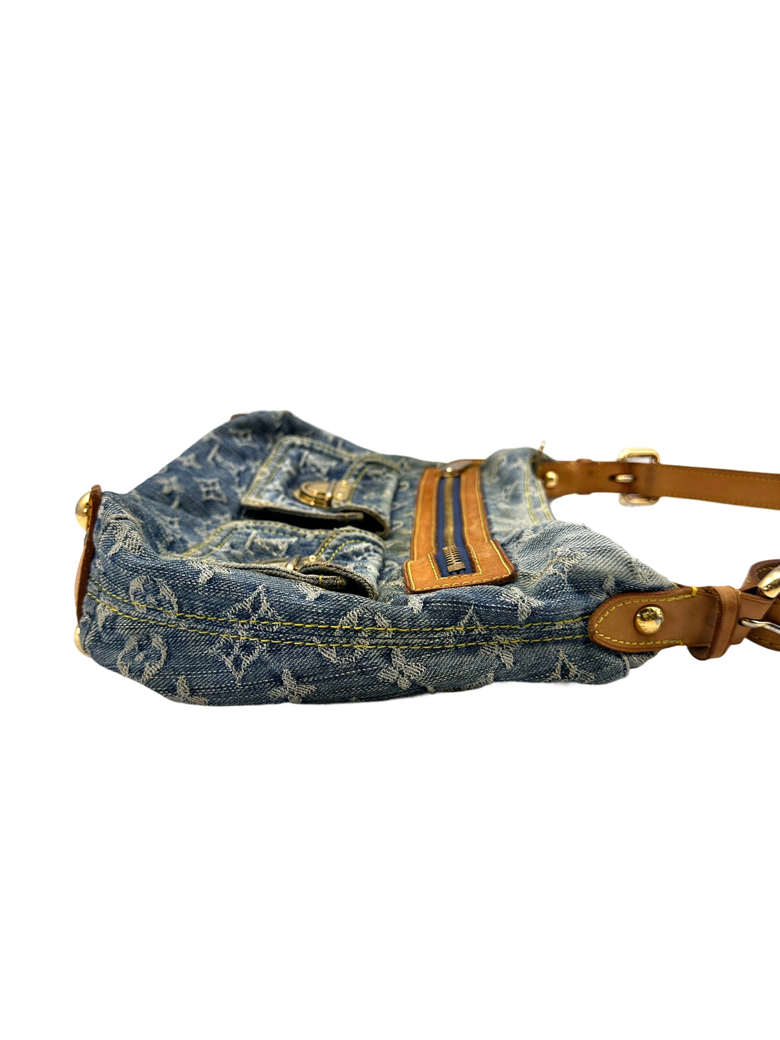 Louis Vuitton Blue Monogram Denim Blue Baggy Shoulder Bag LV2572