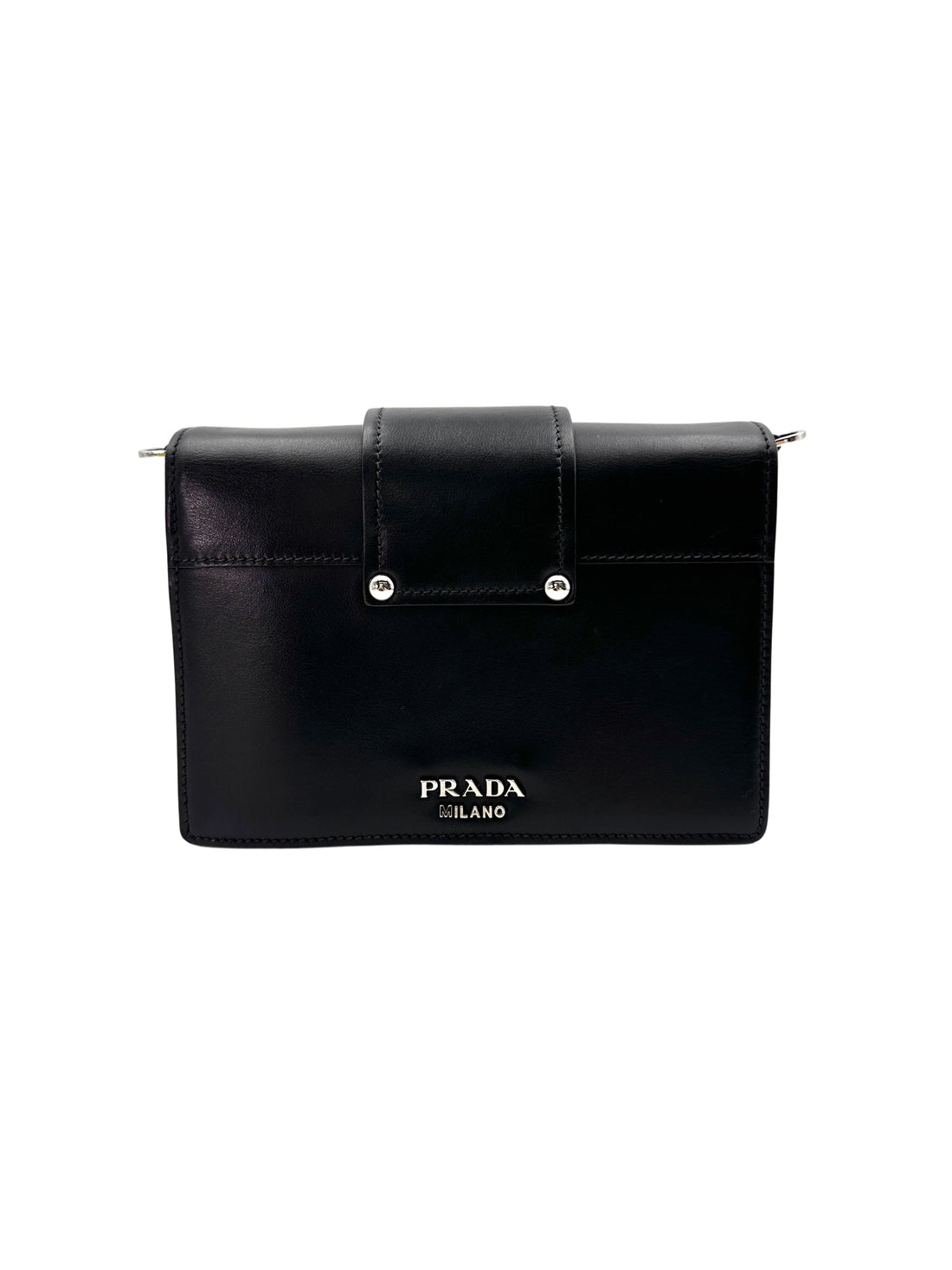 Prada Plex Ribbon Black/Pink Leather Shoulder Bag PR302