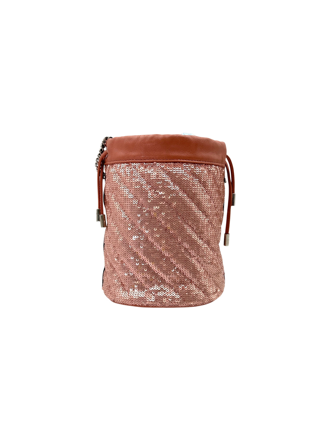 Gucci GG Marmont Pink Sequin Matelasse Bucket Bag GG907
