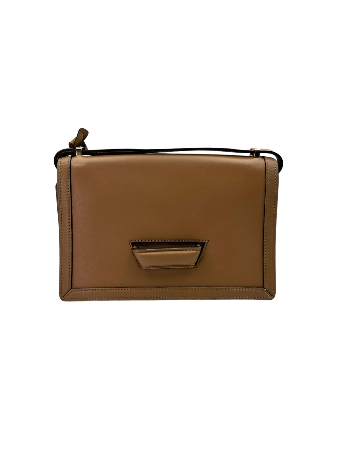 Loewe Barcelona Beige Leather Flap Bag LW87