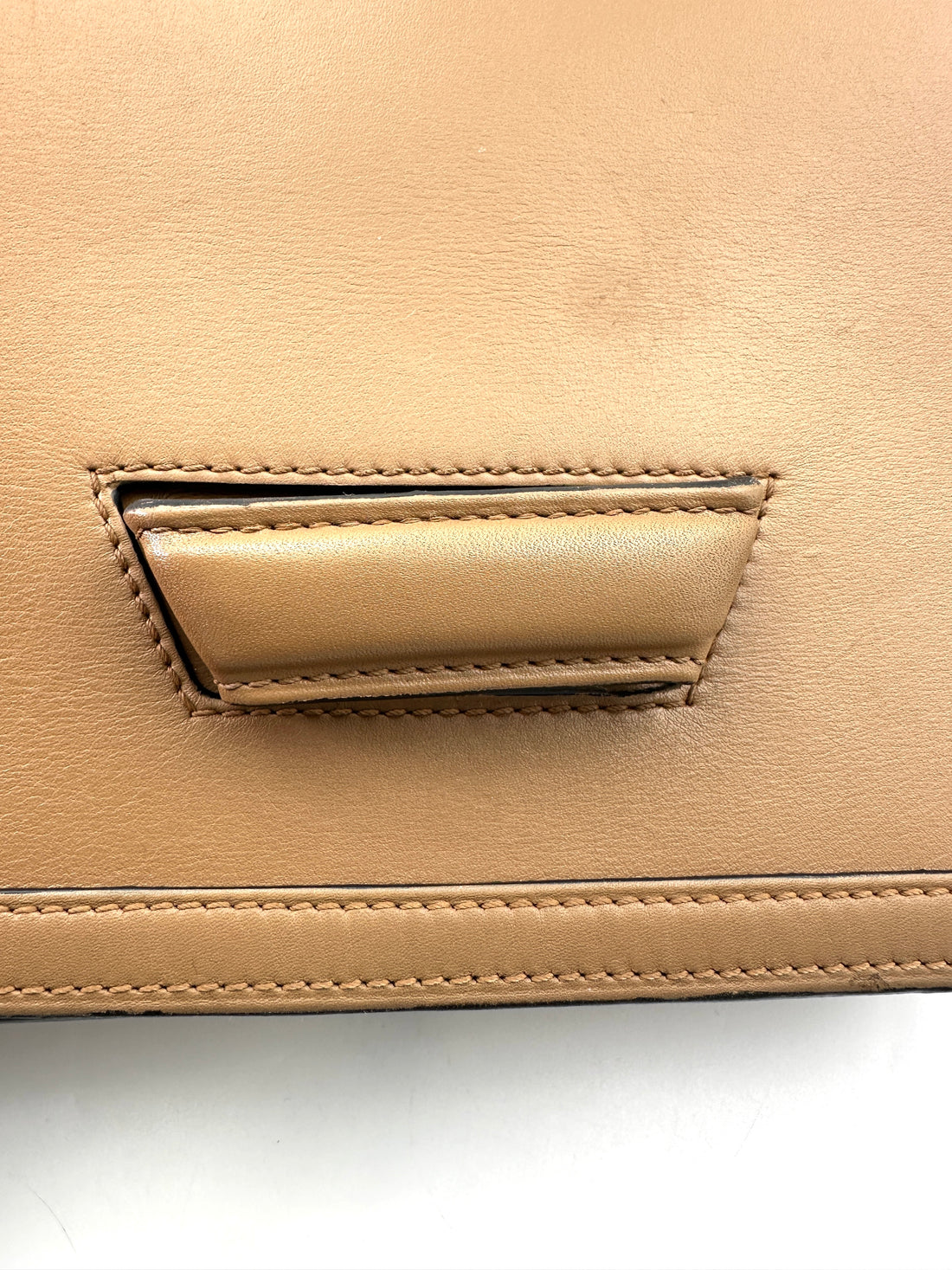 Loewe Barcelona Beige Leather Flap Bag LW87