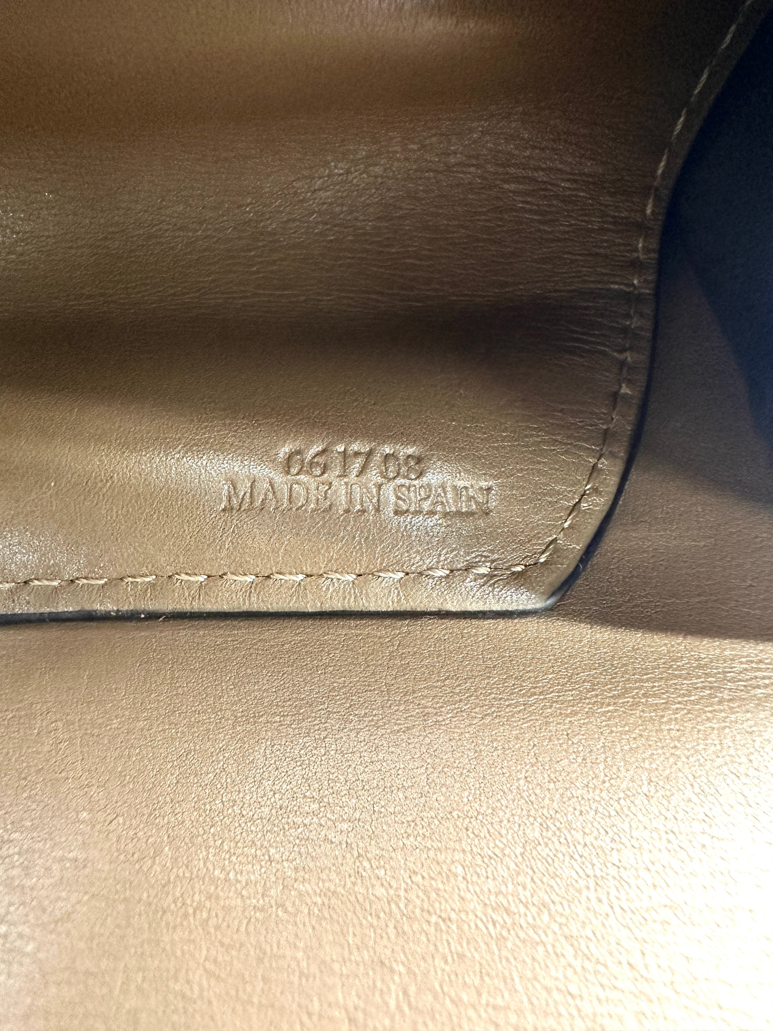Loewe Barcelona Beige Leather Flap Bag LW87