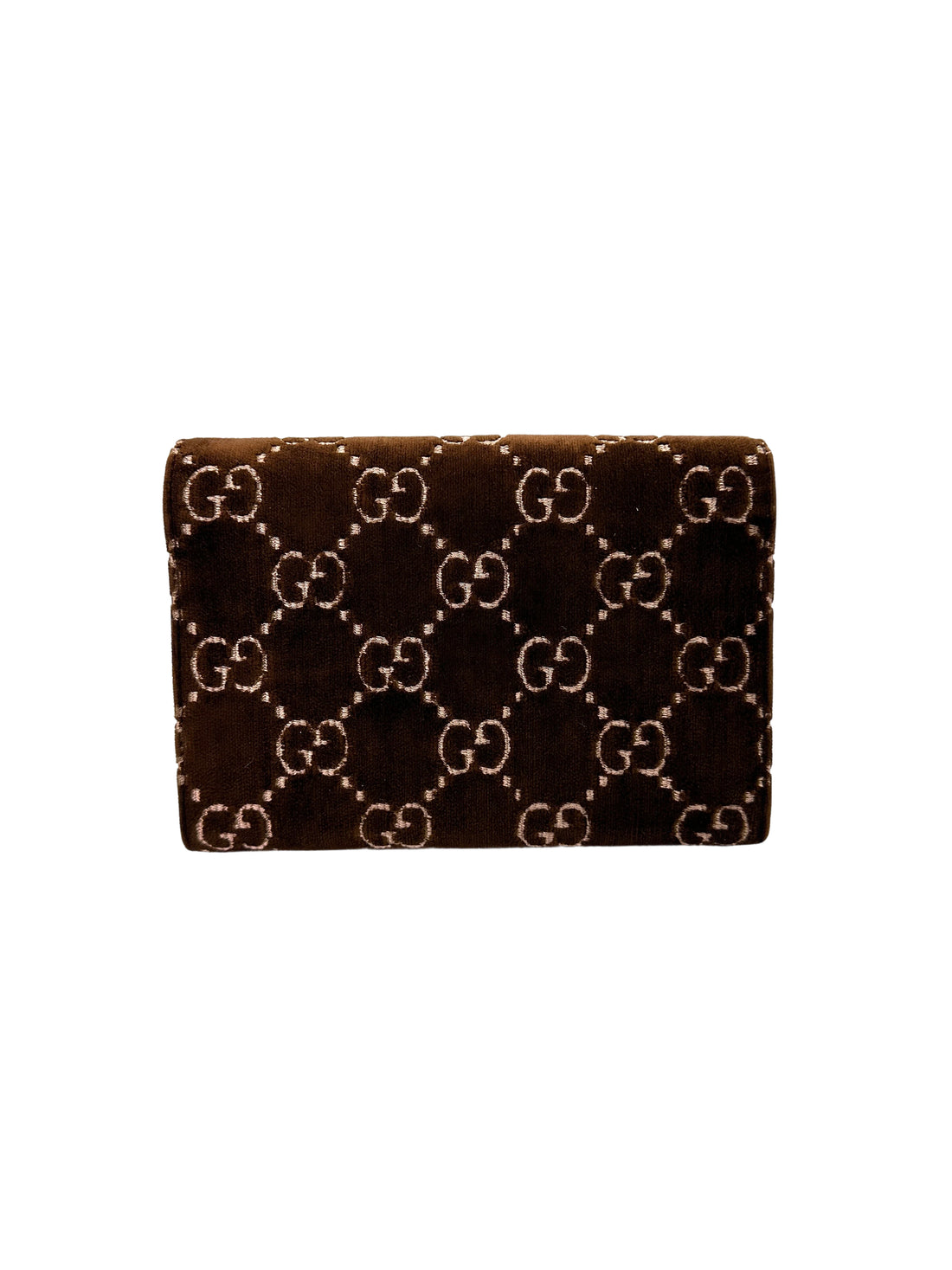 Gucci Dionysus Brown Velvet Wallet On Chain GG906