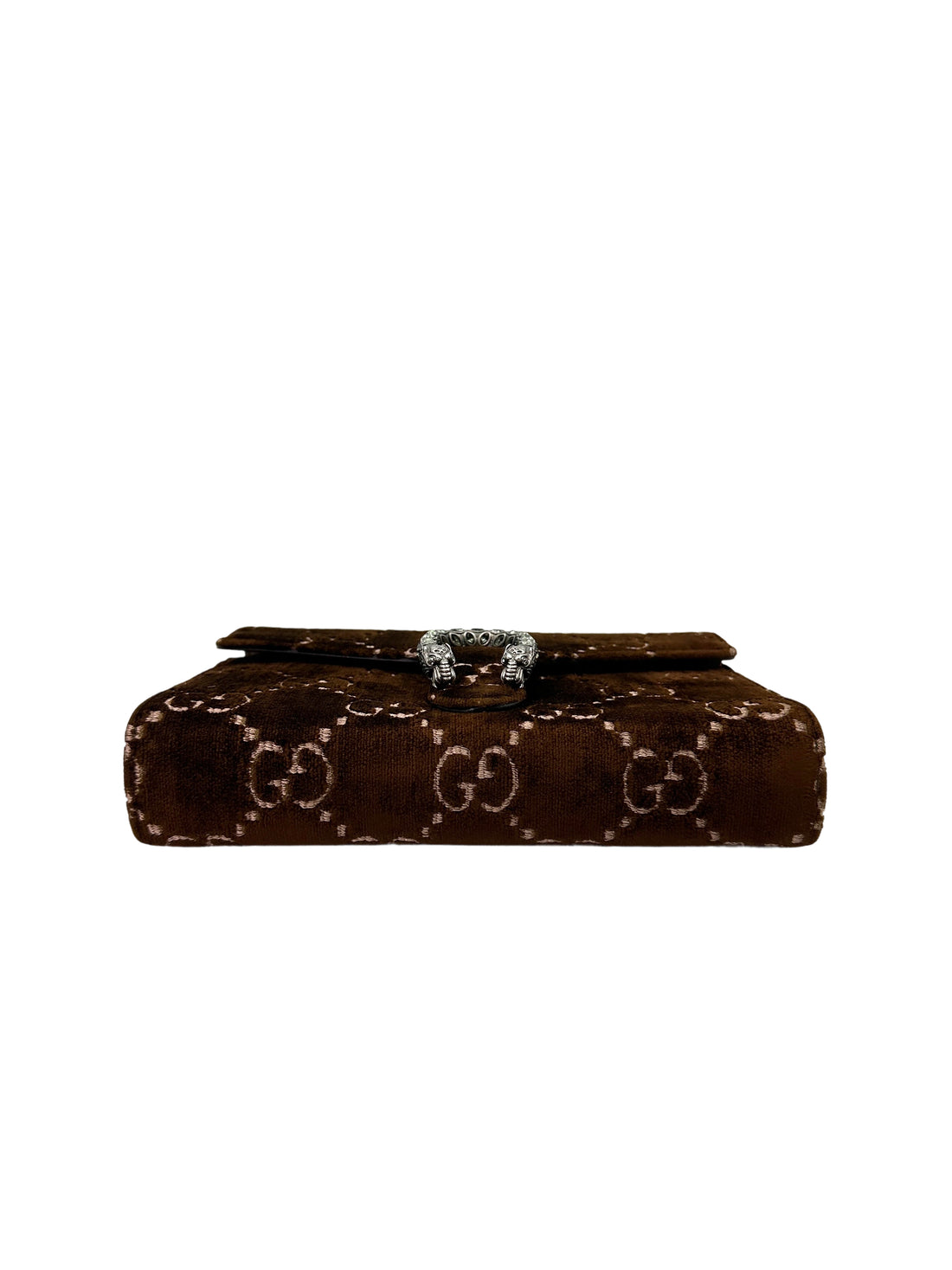 Gucci Dionysus Brown Velvet Wallet On Chain GG906