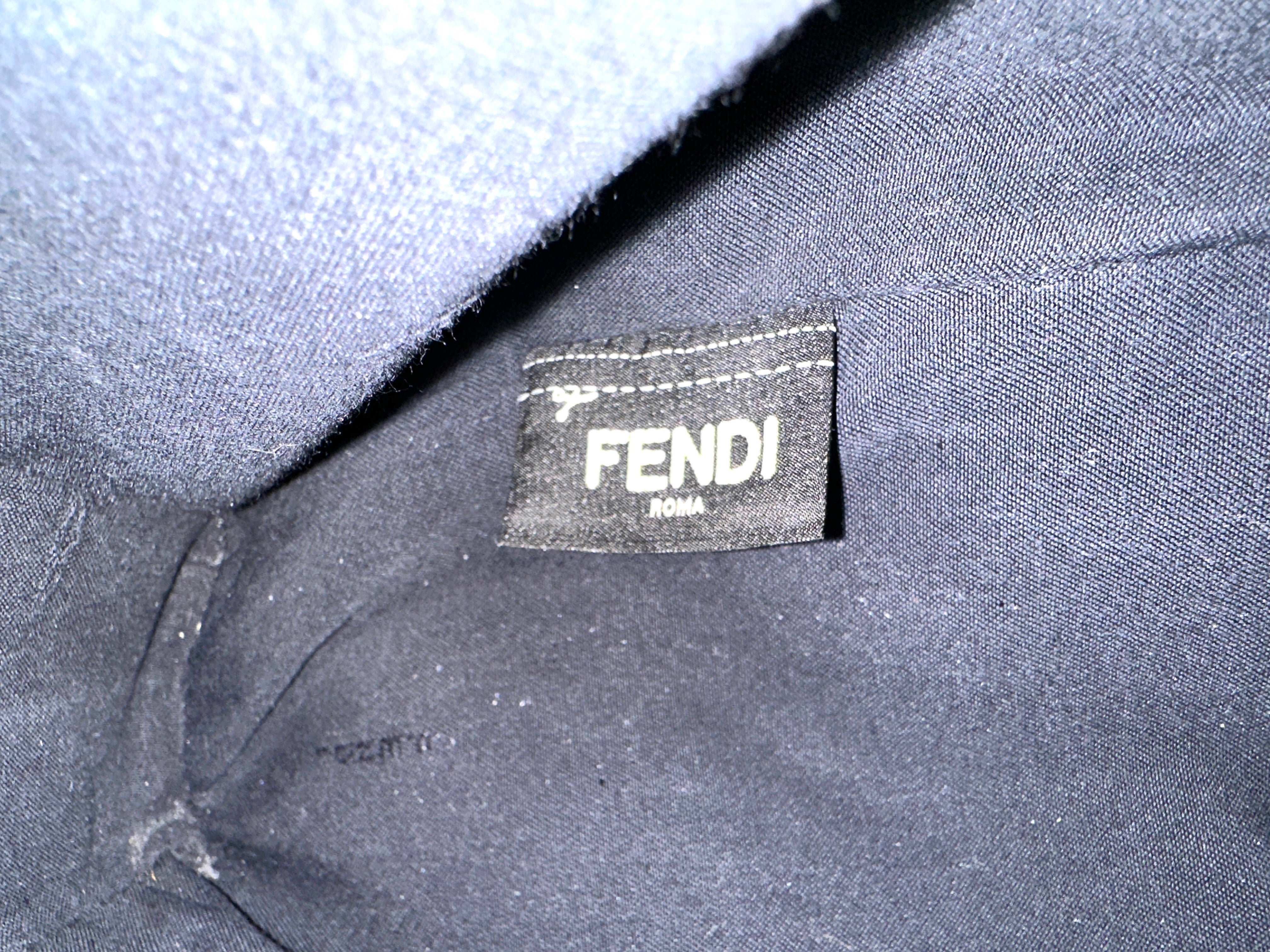 Fendi 2Jours Black Monster Eyes Studded Tote Handle Bag FF102