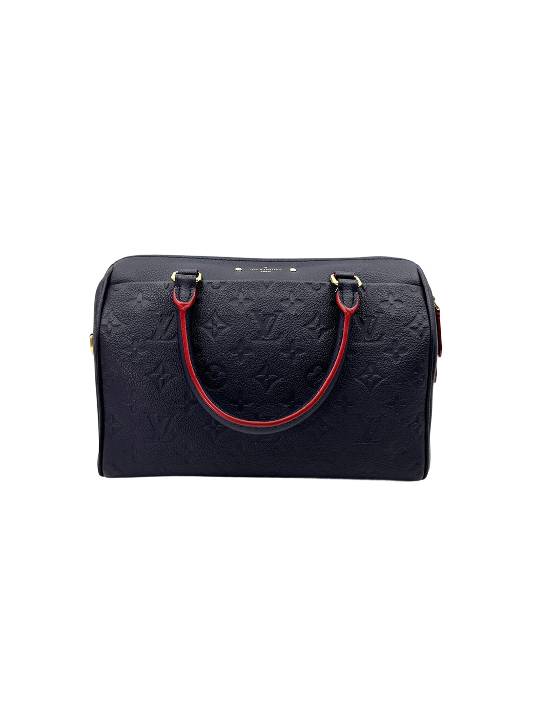Louis Vuitton Speedy25 Navy Monogram Empreinte Leather Handle Bag LV2580