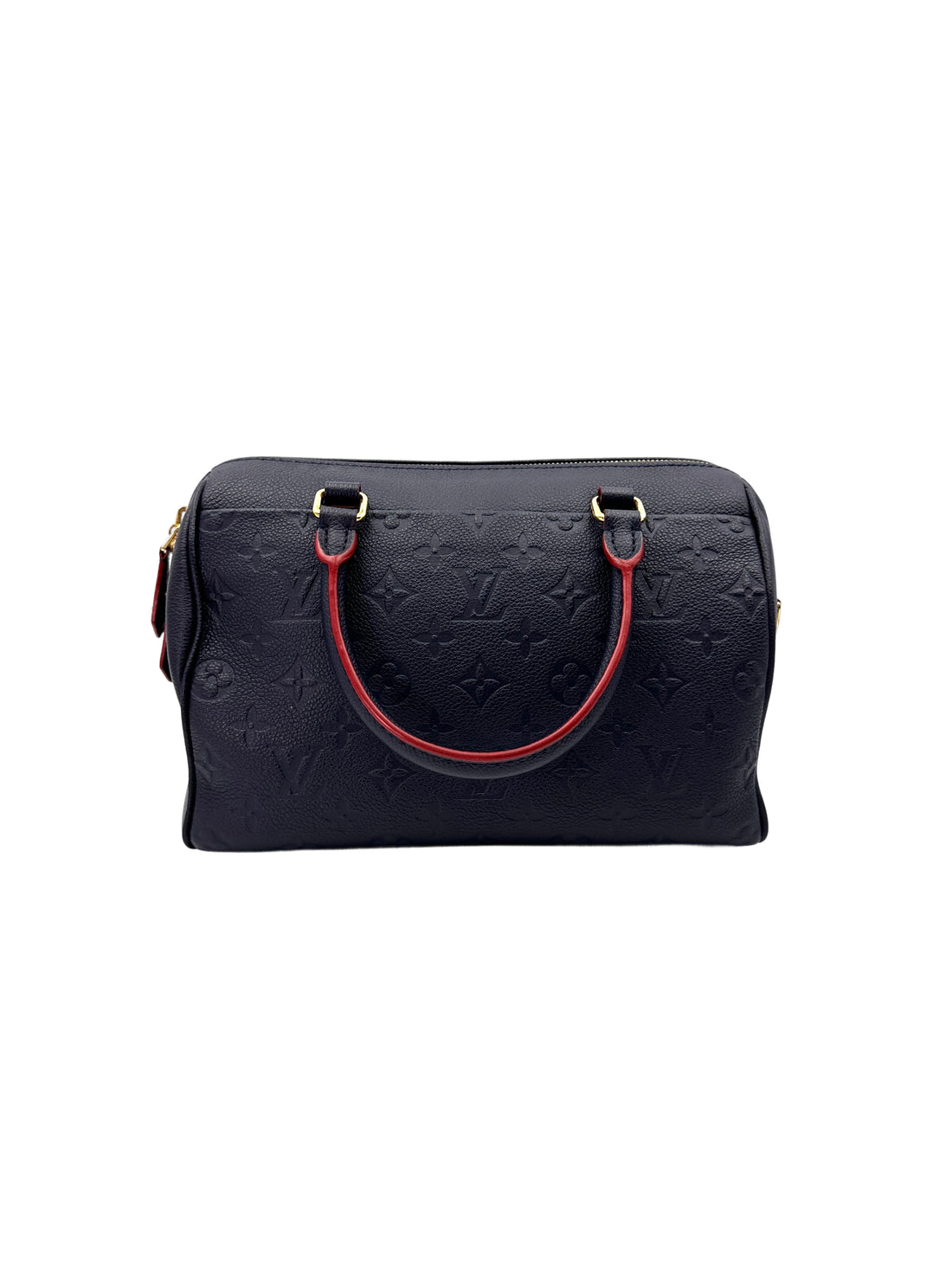 Louis Vuitton Speedy25 Navy Monogram Empreinte Leather Handle Bag LV2580