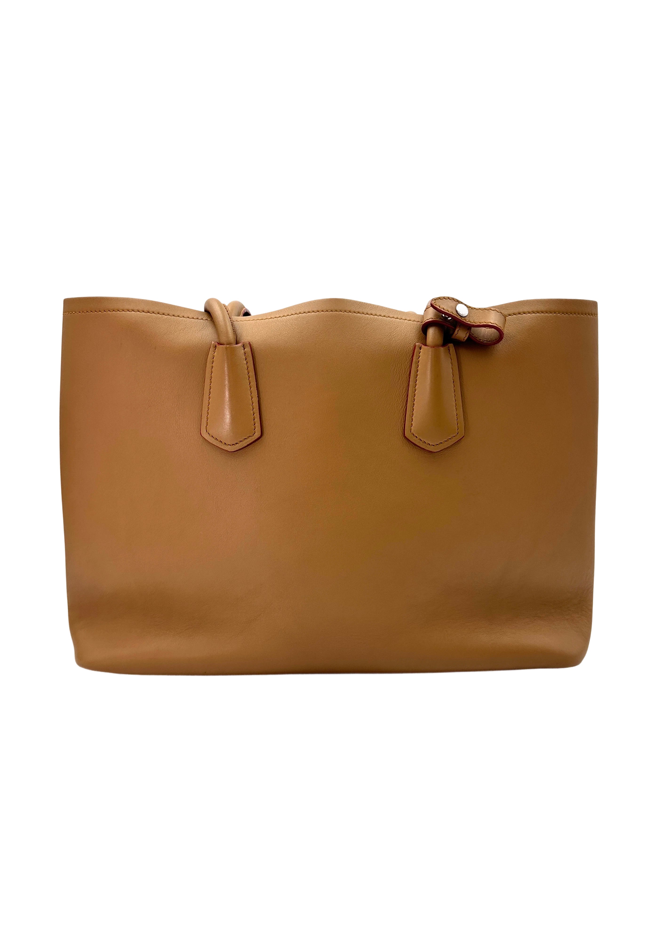 Prada Galleria Brown Saffiano Leather Handle Bag IRIS207