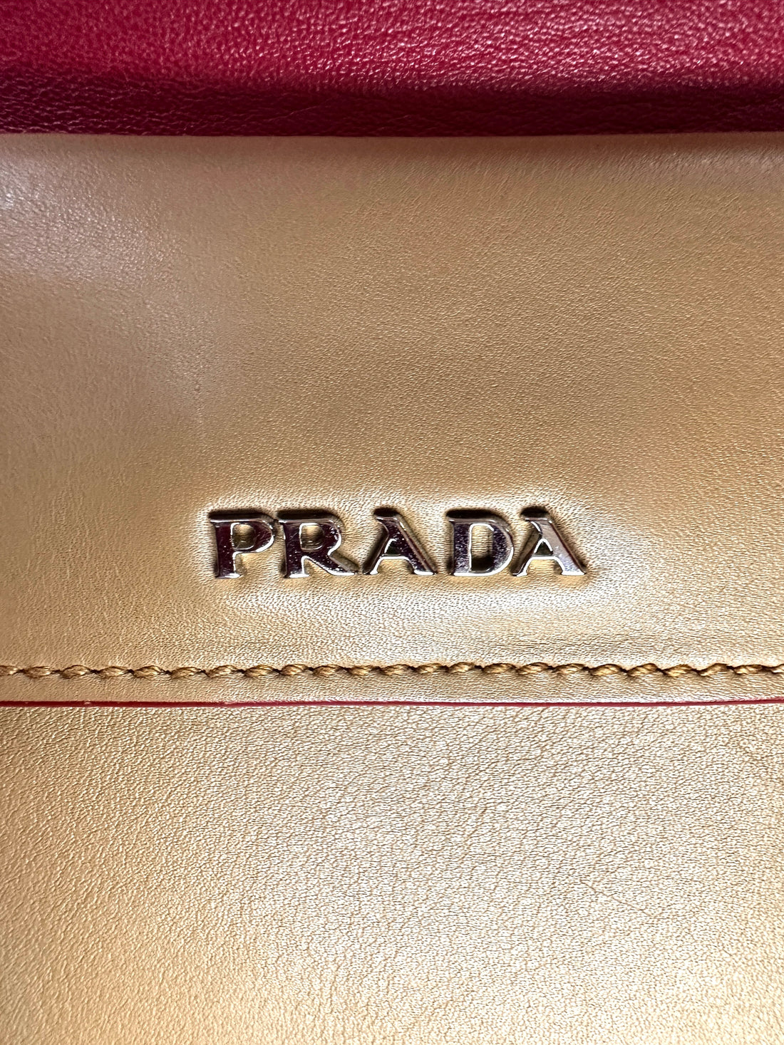 Prada Galleria Brown Saffiano Leather Handle Bag IRIS207
