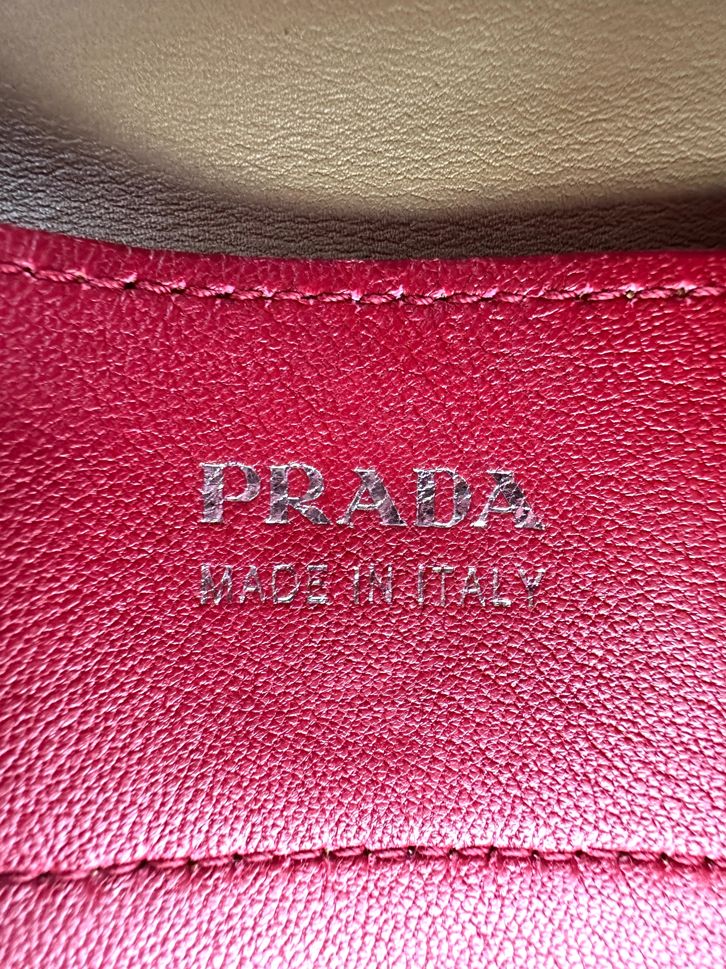 Prada Galleria Brown Saffiano Leather Handle Bag IRIS207