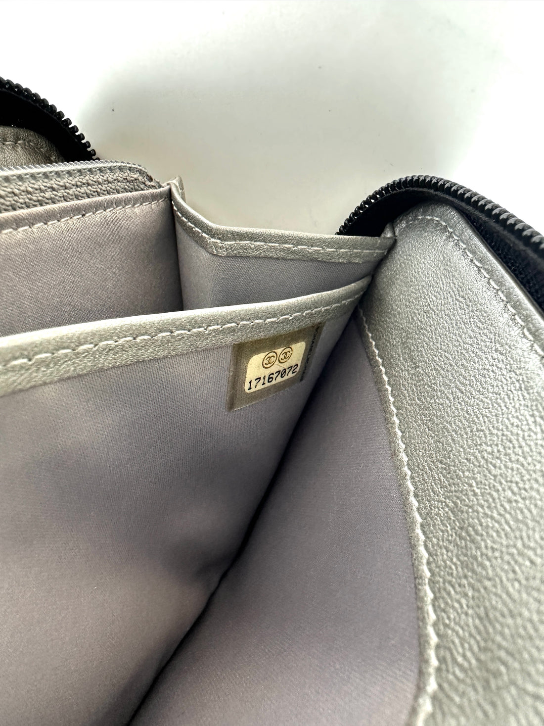 Chanel Camellia Embossed Black Leather Flap Long Wallet(17***72) CC1872