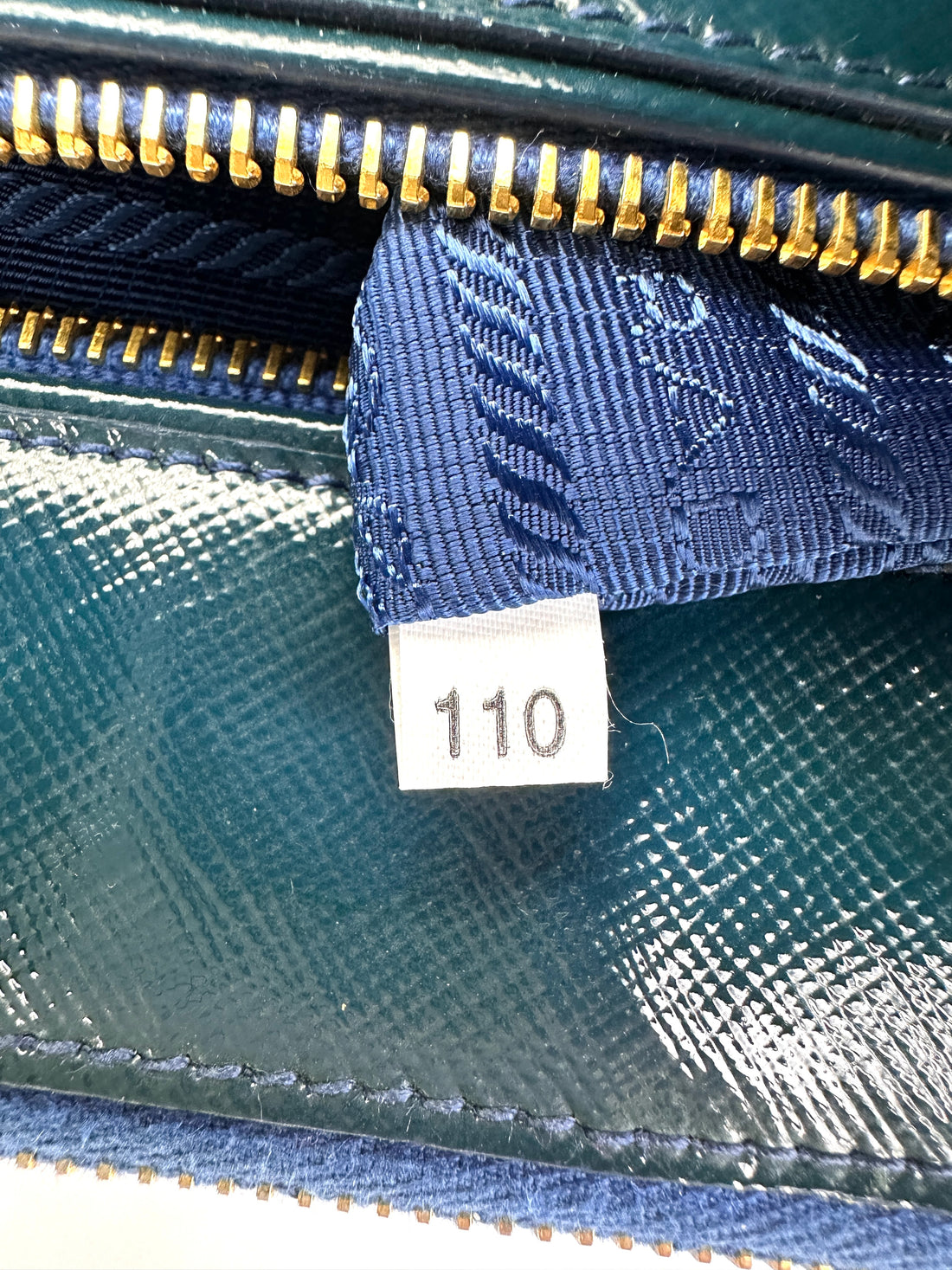 Prada Galleria Dark Green Saffiano Leather Handle Bag PR304
