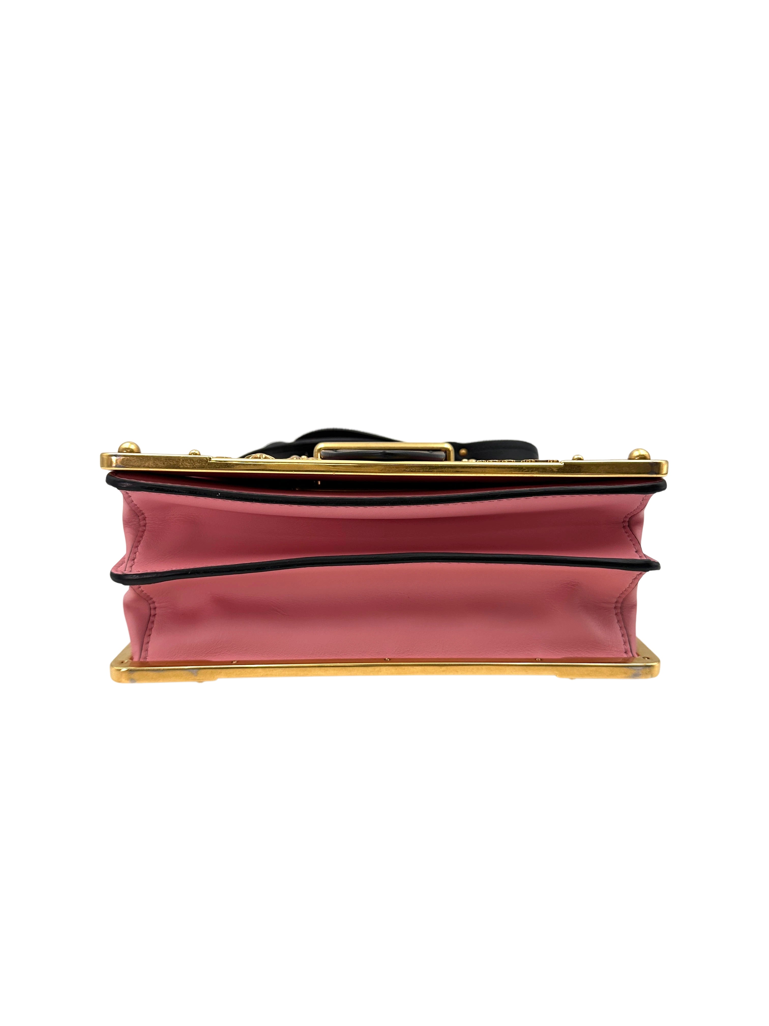 Prada Cahier Astrology Embellished Pink Leather Small Size Shoulder Bag PR306