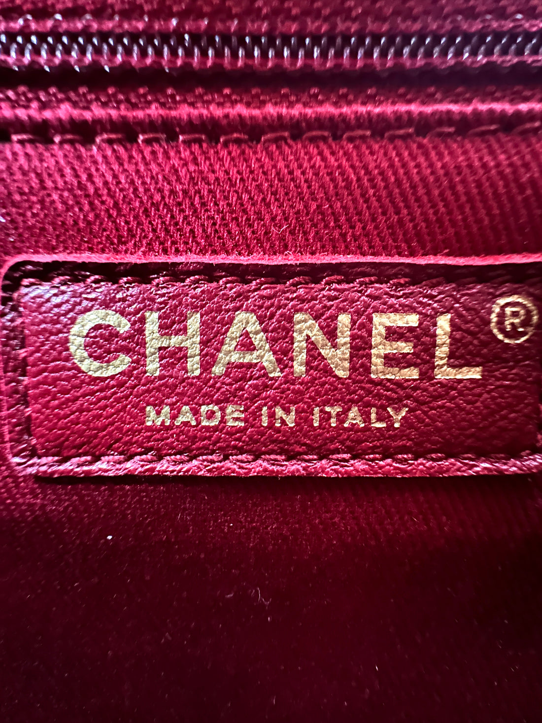 Chanel CoCo Handle Red Chevron Quilted Leather Handle Bag With Gold Buckle(24***94) CC1871