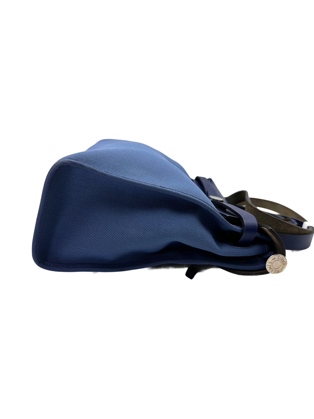 Hermes Herbag Zip 31 Navy Toile Canvas Handle Bag HR105