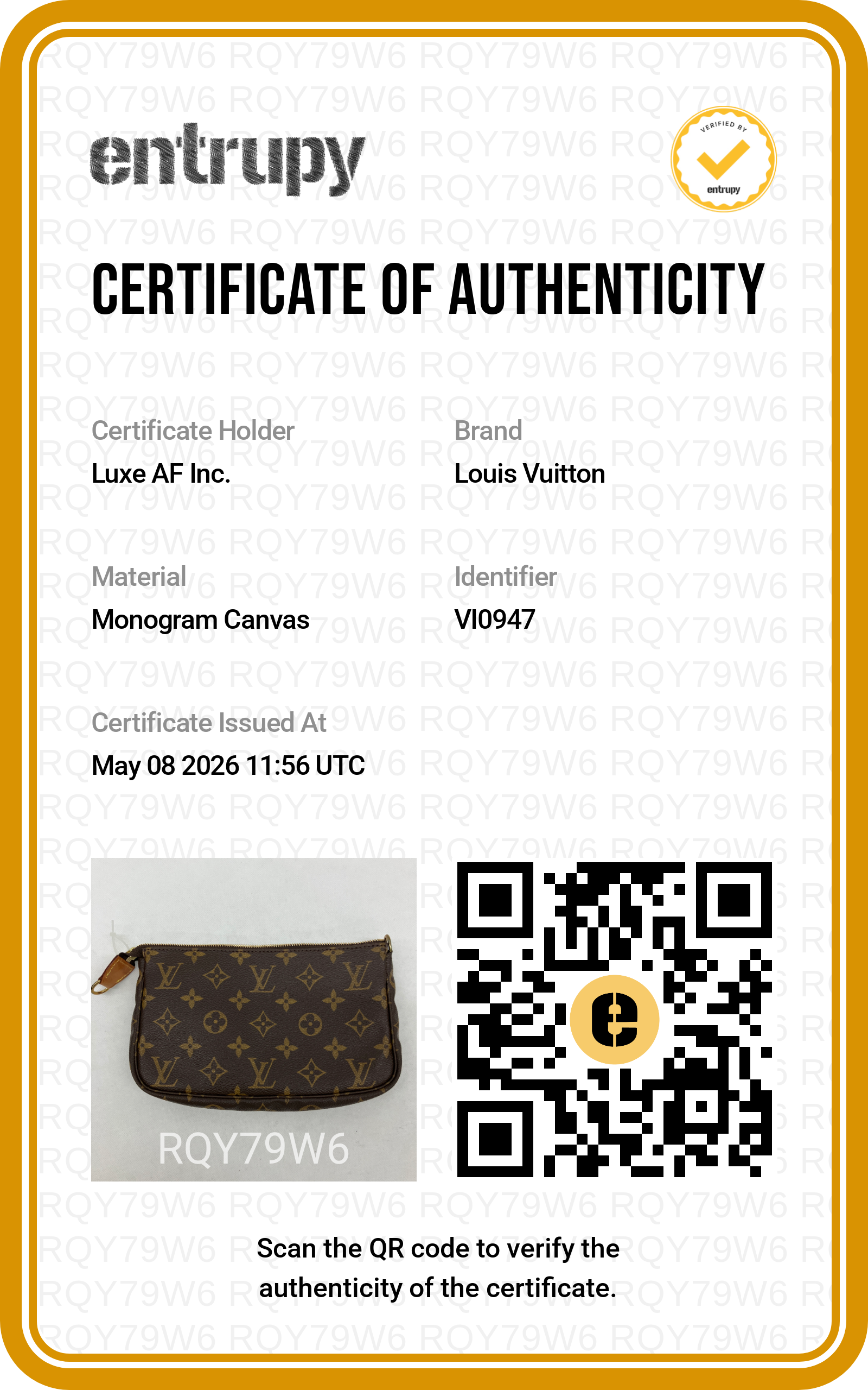 Louis Vuitton Monogram Canvas Pochette Accessoires
