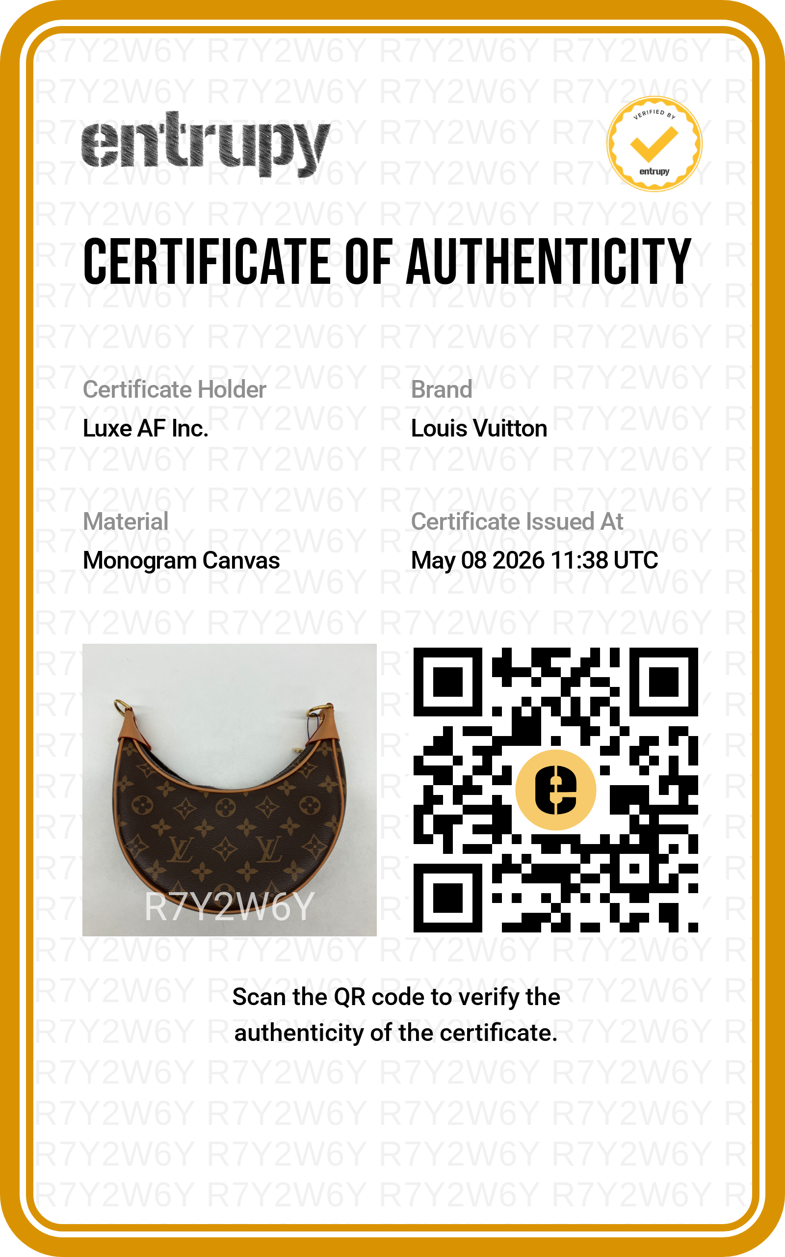 Louis Vuitton Loop Monogram Canvas Shoulder Bag LV2581