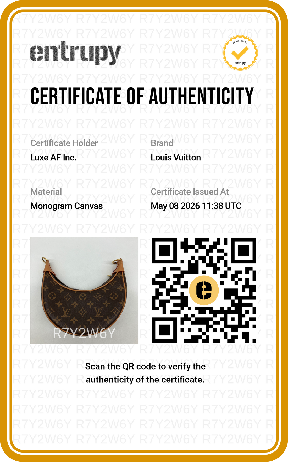 Louis Vuitton Loop Monogram Canvas Shoulder Bag LV2581