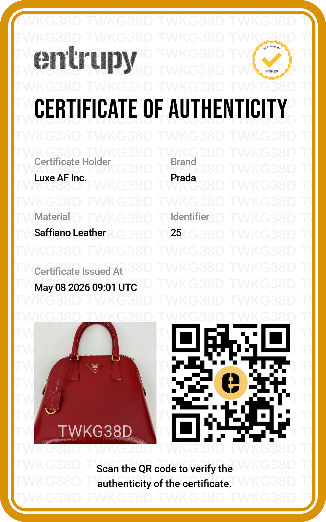 Prada Promenade Saffiano Leather Handle Bag PR305